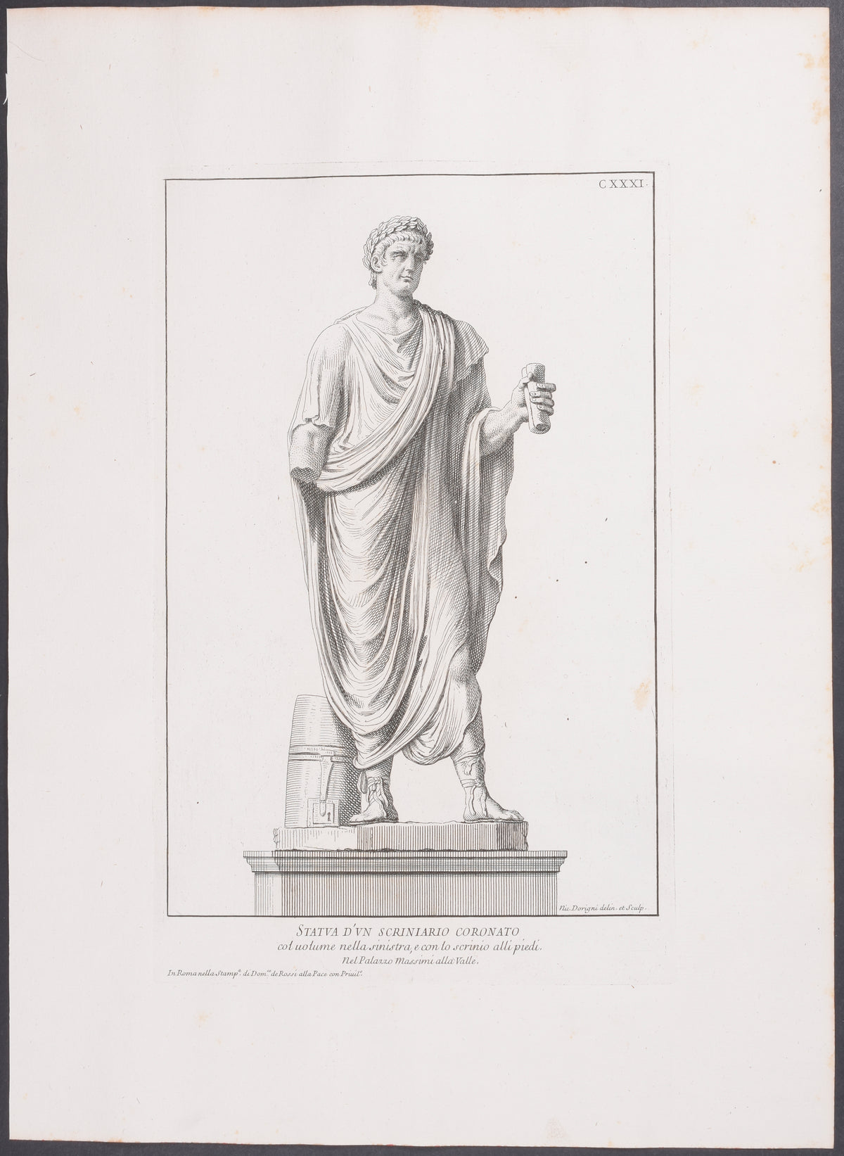 Statue - Scriniario Coronato