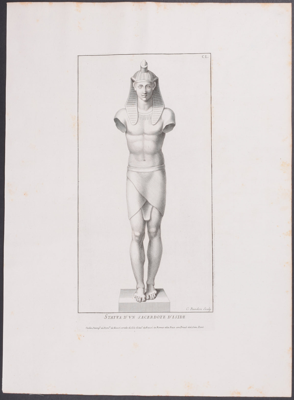 Nude Statue - Sacerdote d'Iside