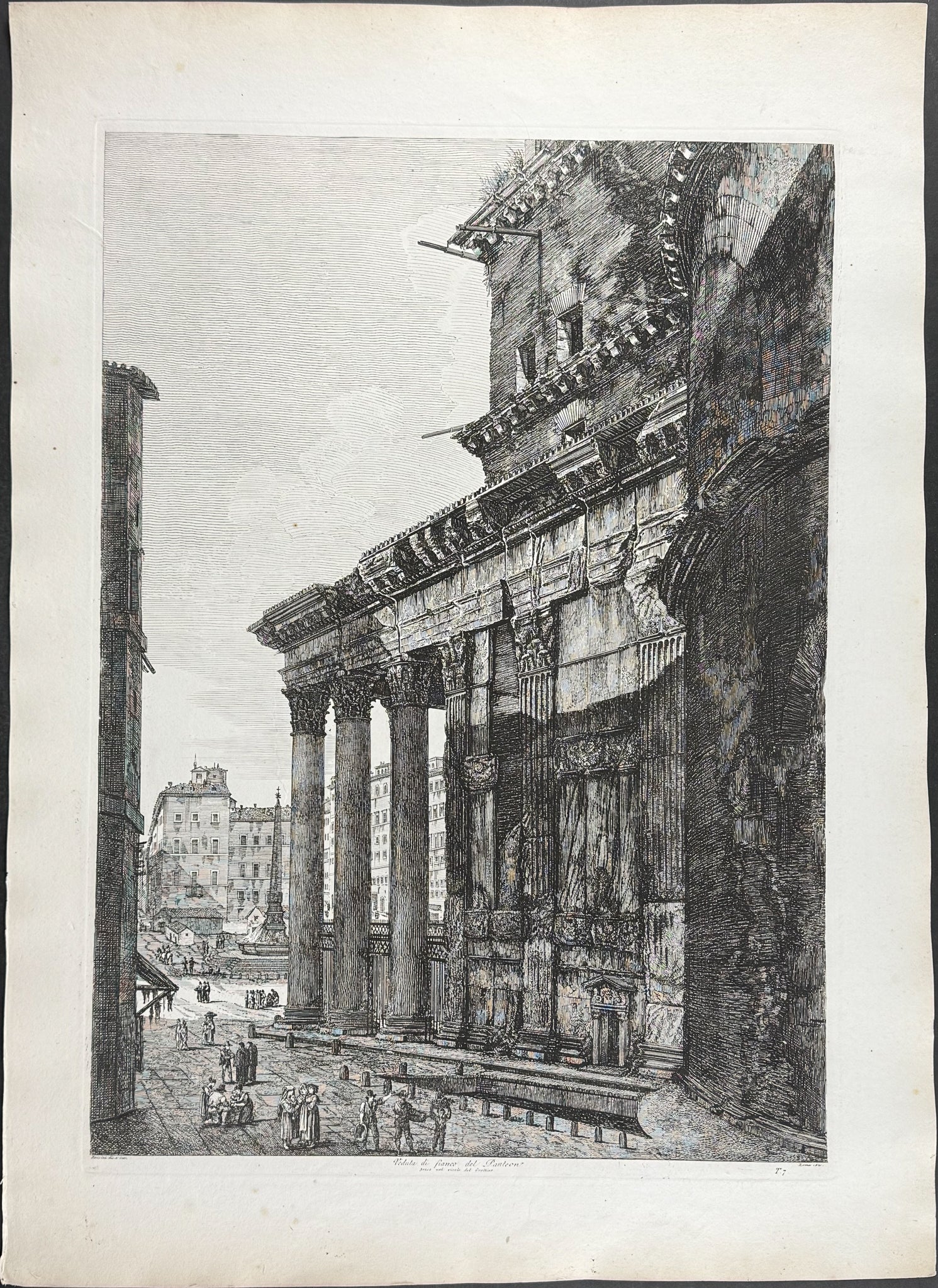 Pantheon - Veduta di finaco del Panteon