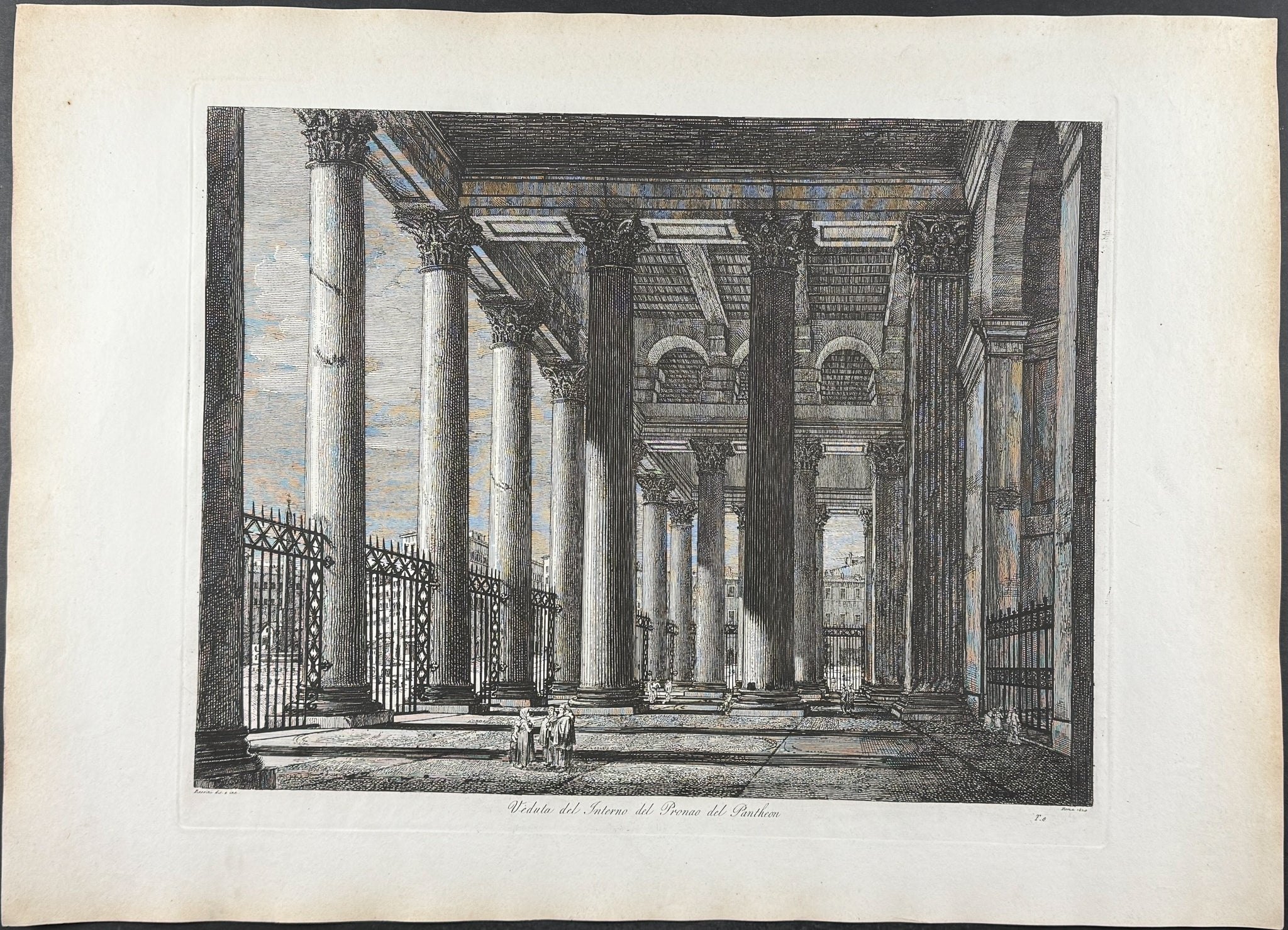 Pantheon - Veduta del Interno del Pronao del Pantheon