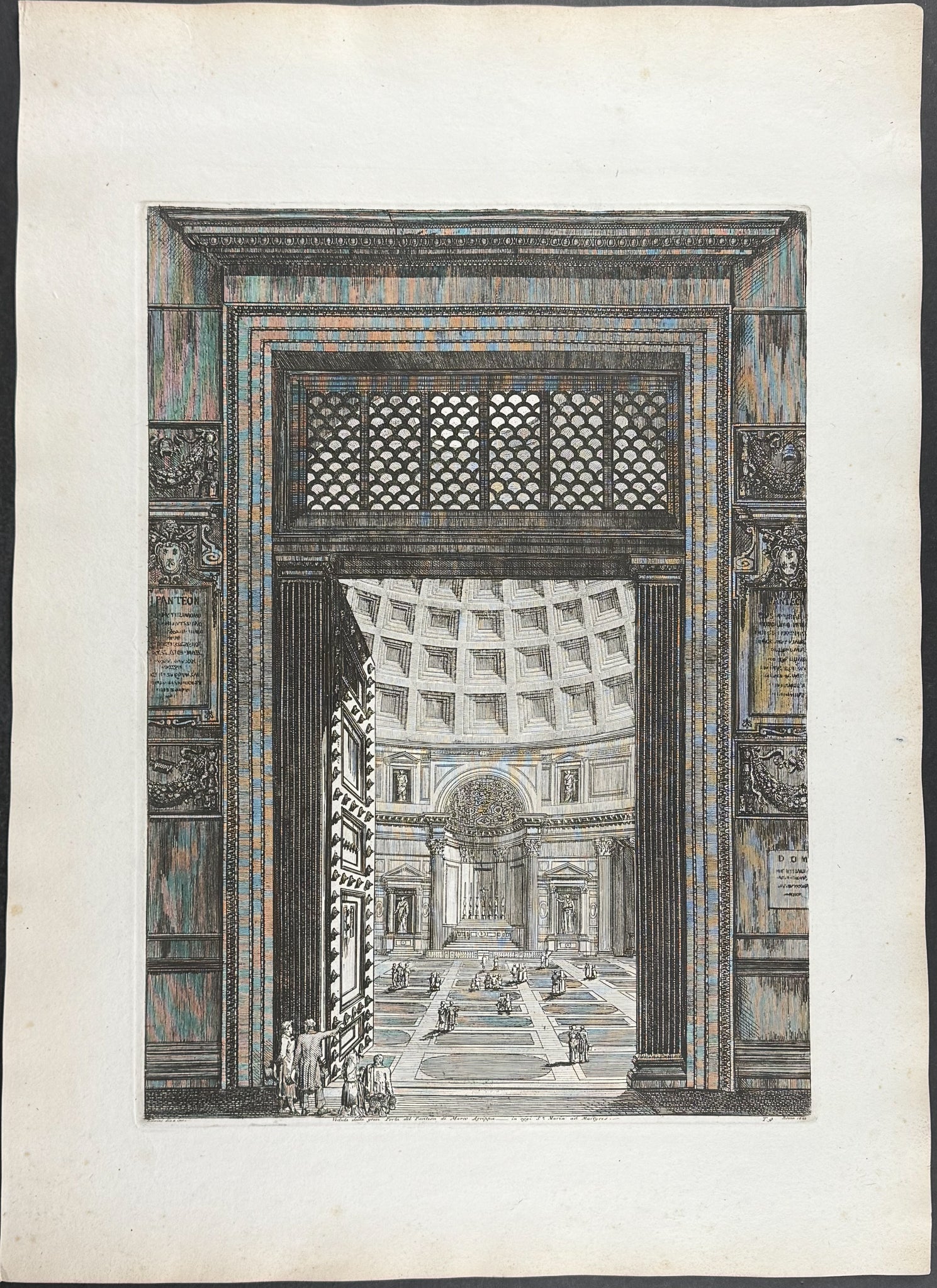 Pantheon - Veduta della gran Pota del Panteon di Marco Agrippa