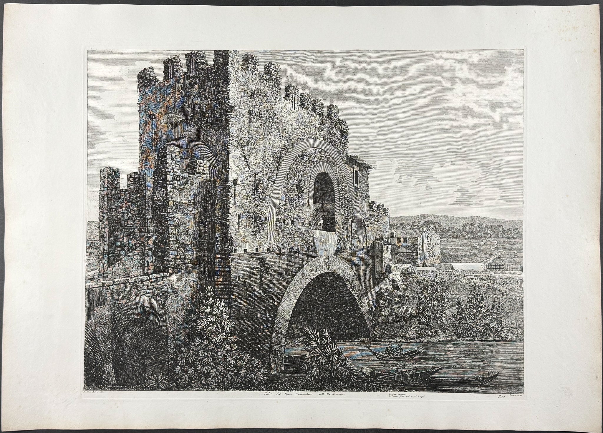 Veduta del Ponte Nomentano sulla Via Nomentosa