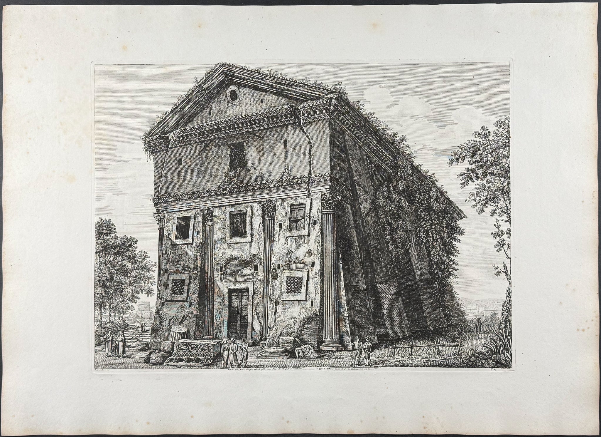 Veduta dell'Antico Tempio dedicoto alle novo Muse da M. Fulvio Nobiliore