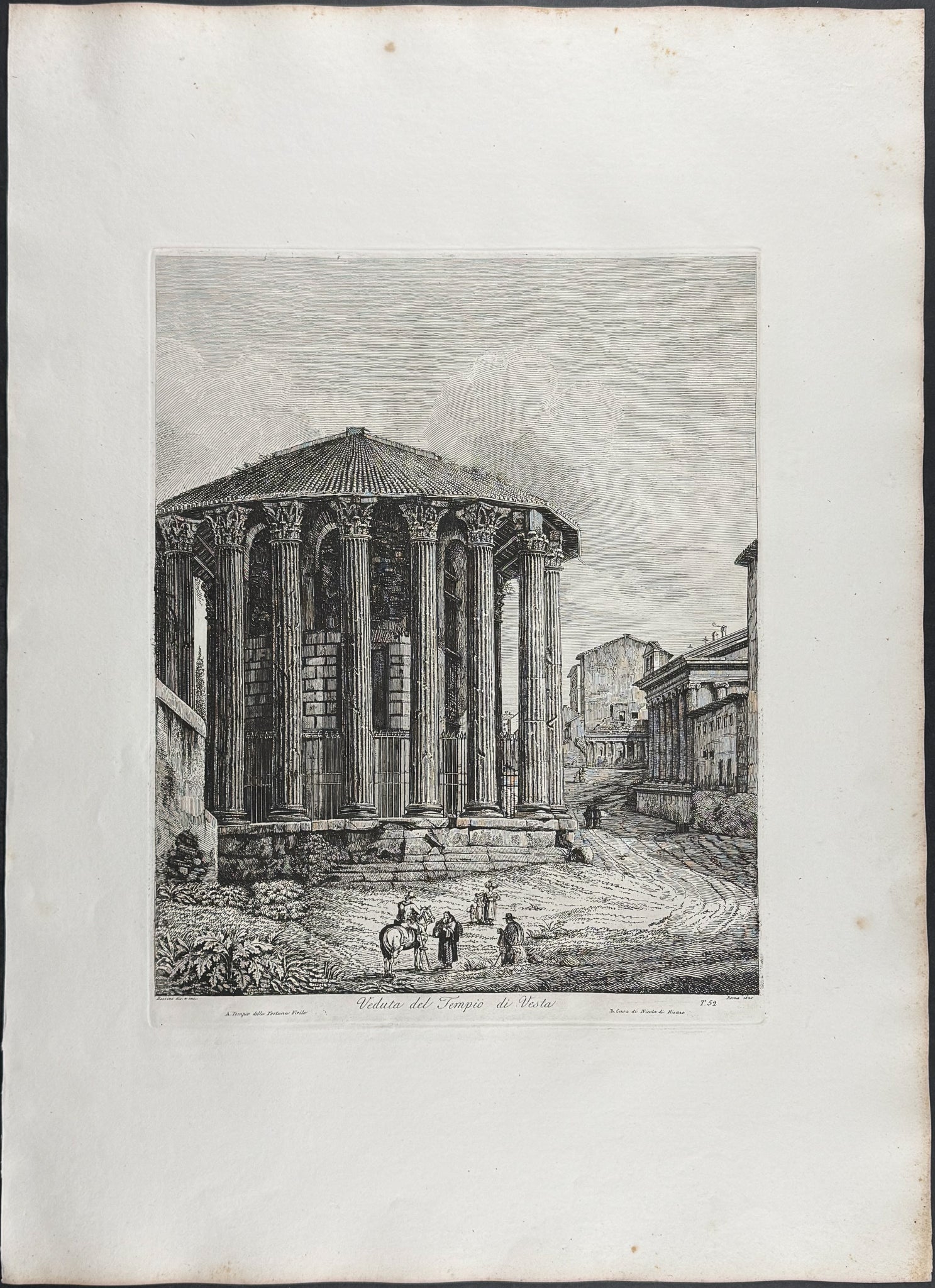 Veduta del Tempio di Vesta