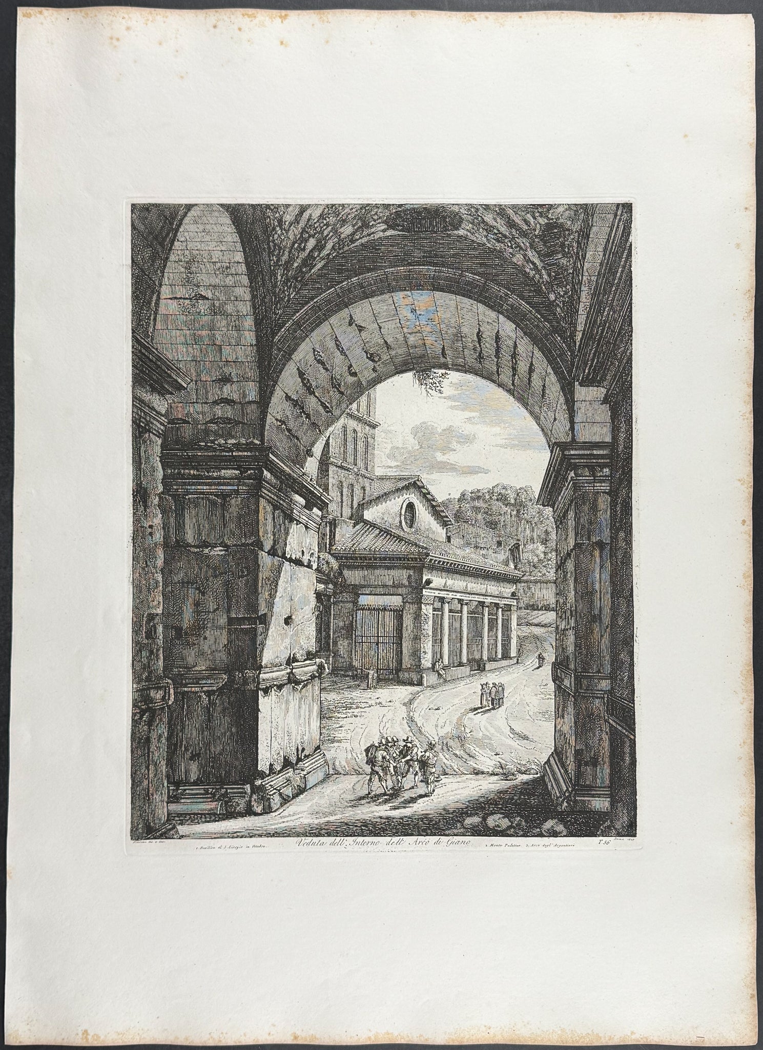 Veduta dell'Interno dell'Arco di Giano