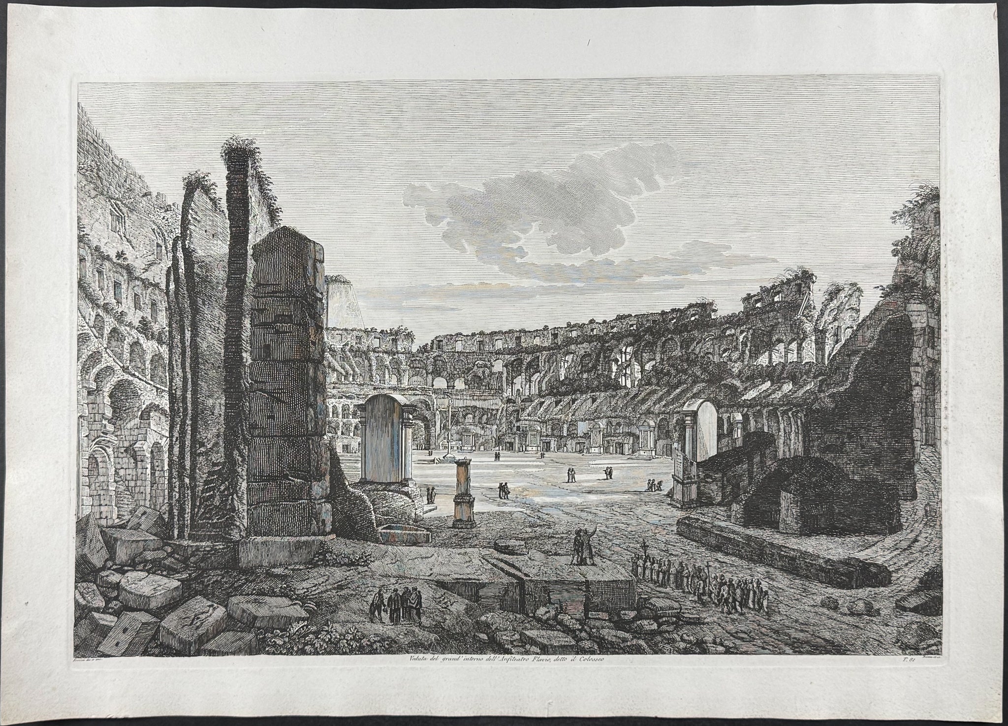 Colosseum - Veduta del grand'interno dell'Anfiteatro Falvio, detto il Colosseo