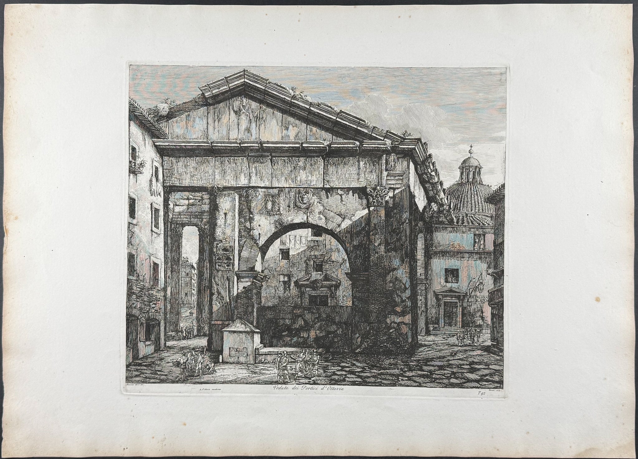 Veduta dei Portici d'Ottavia