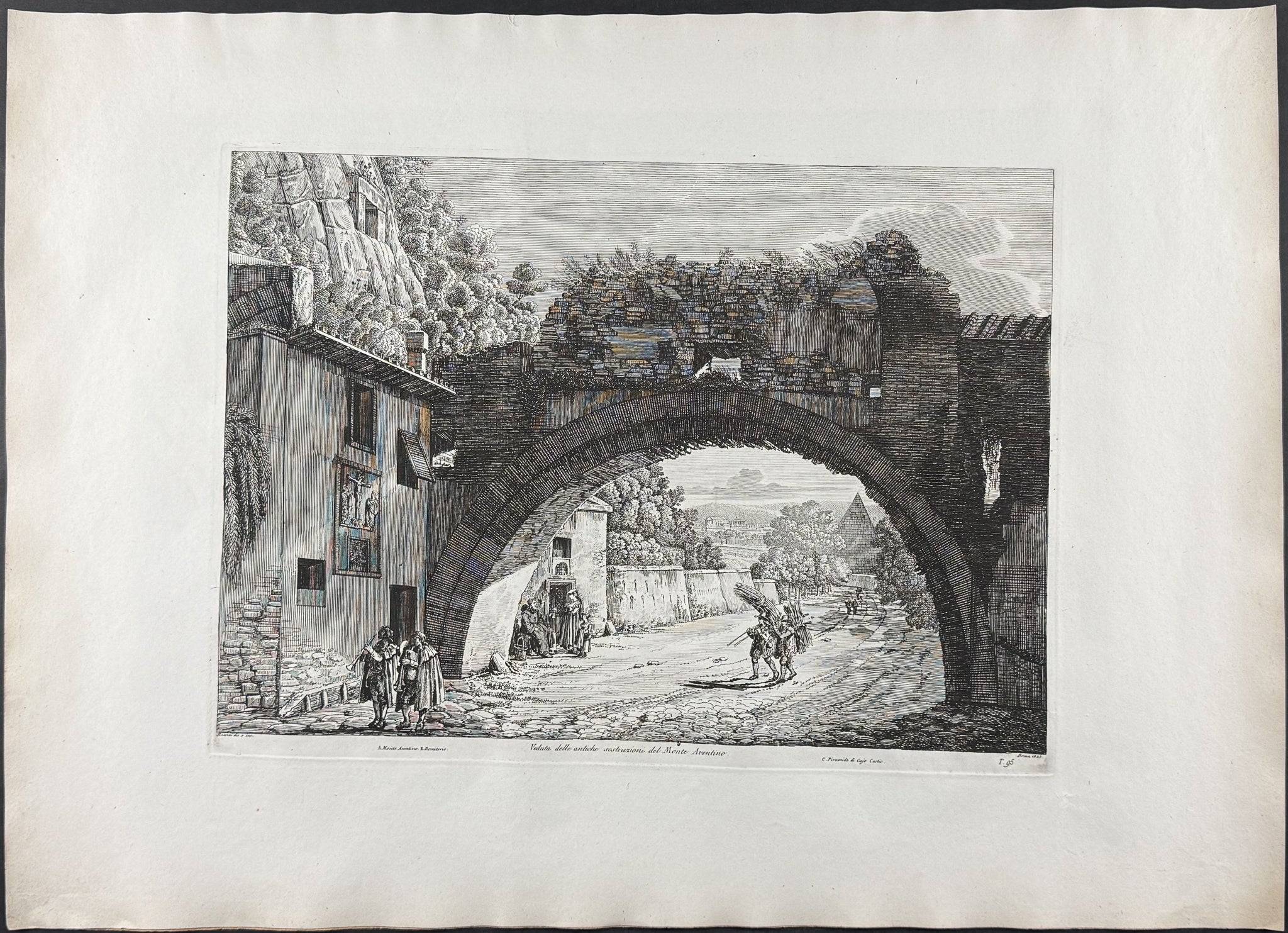 Veduta delle antiche sostruzioni del Monte Aventino