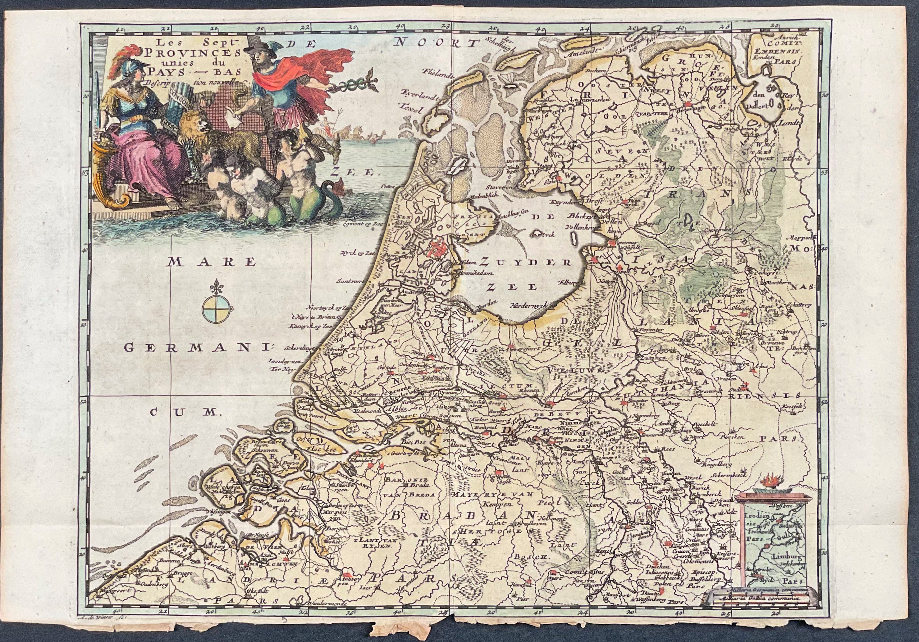Map of the Low Countries (Holland, Belgium, northern France)