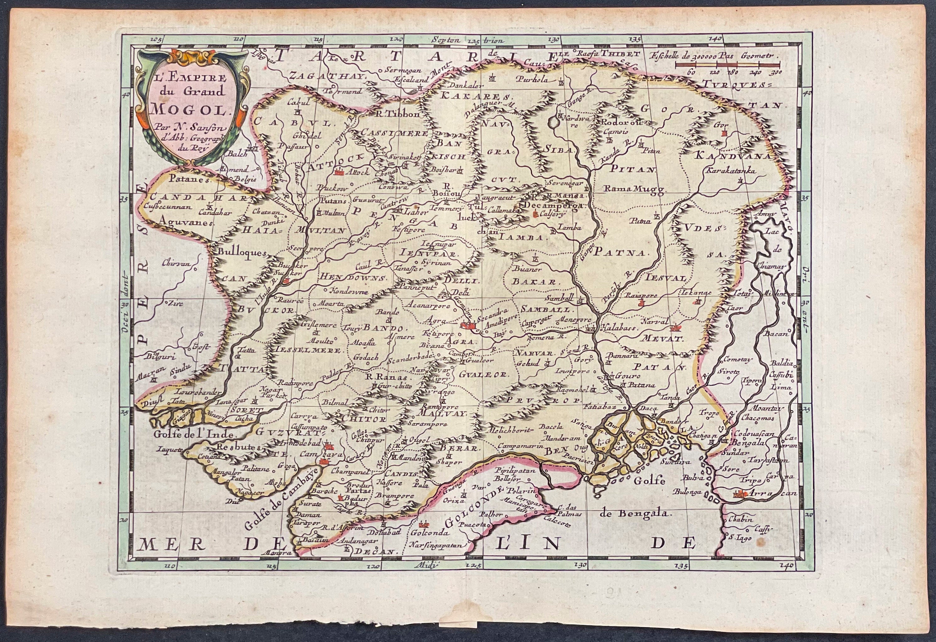Map of India & Central Asia (Grand Mogol)