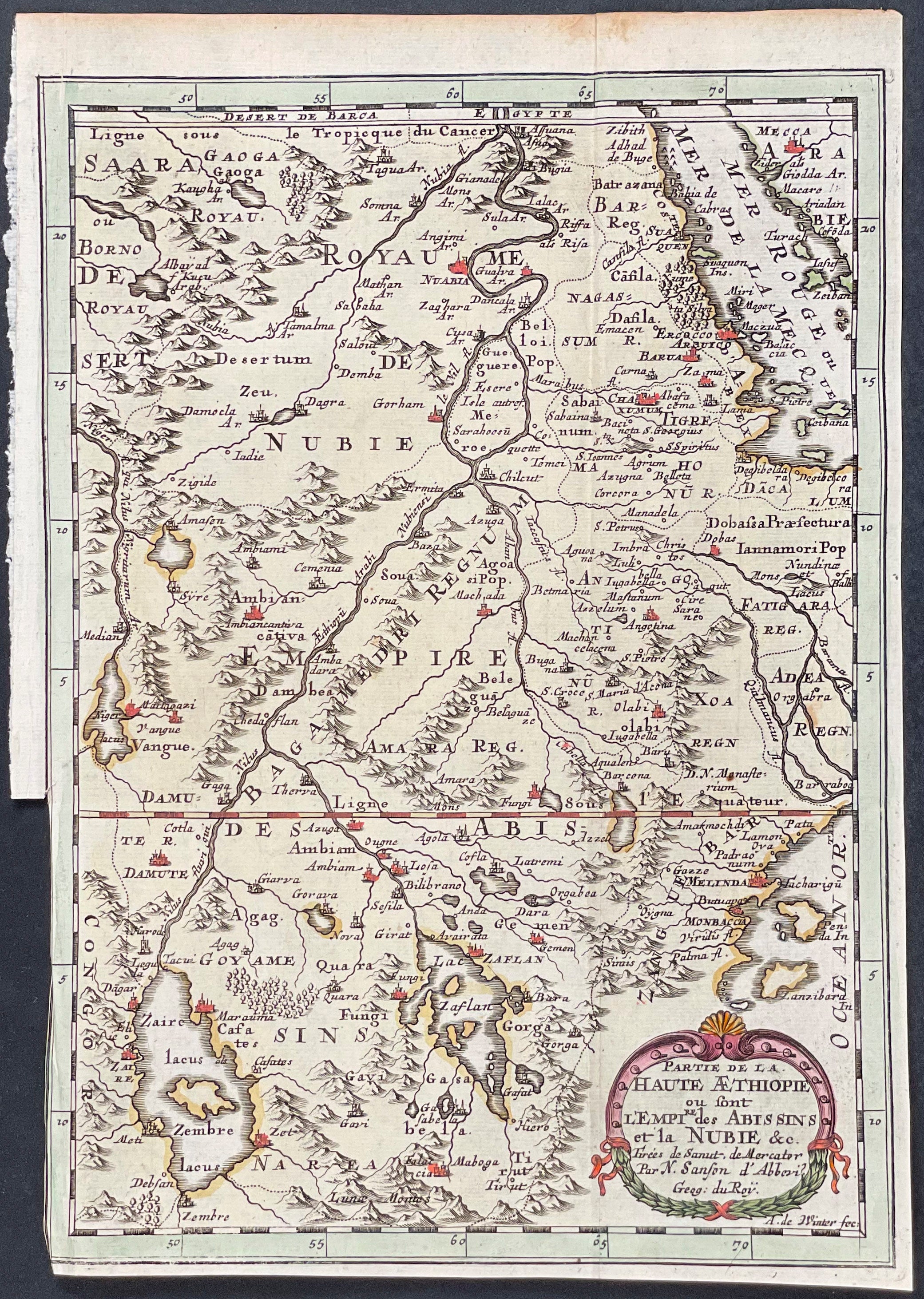 Map of Part of Africa - Ethiopia, Nubia