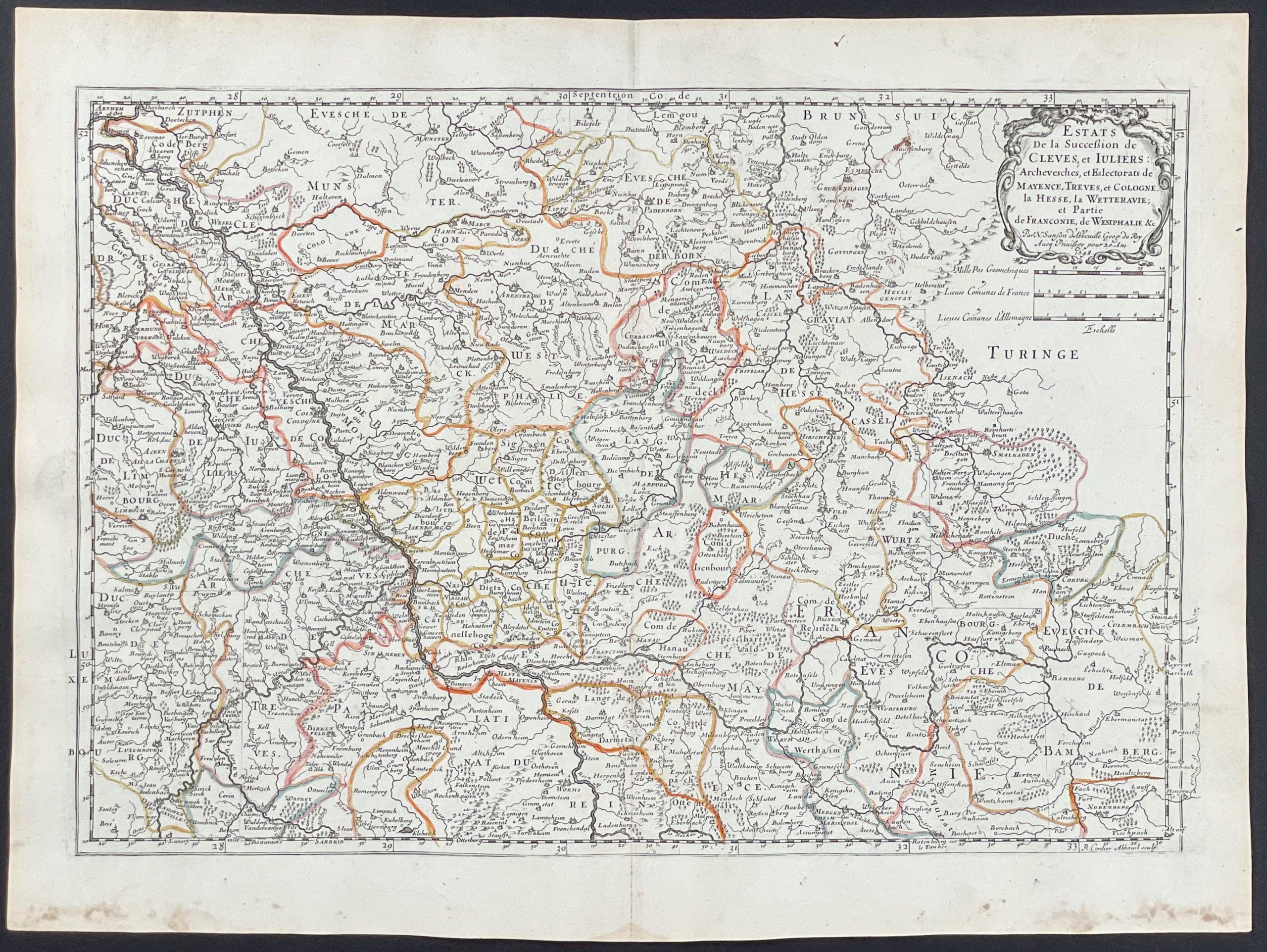 Map of the Duchy of Cleves
