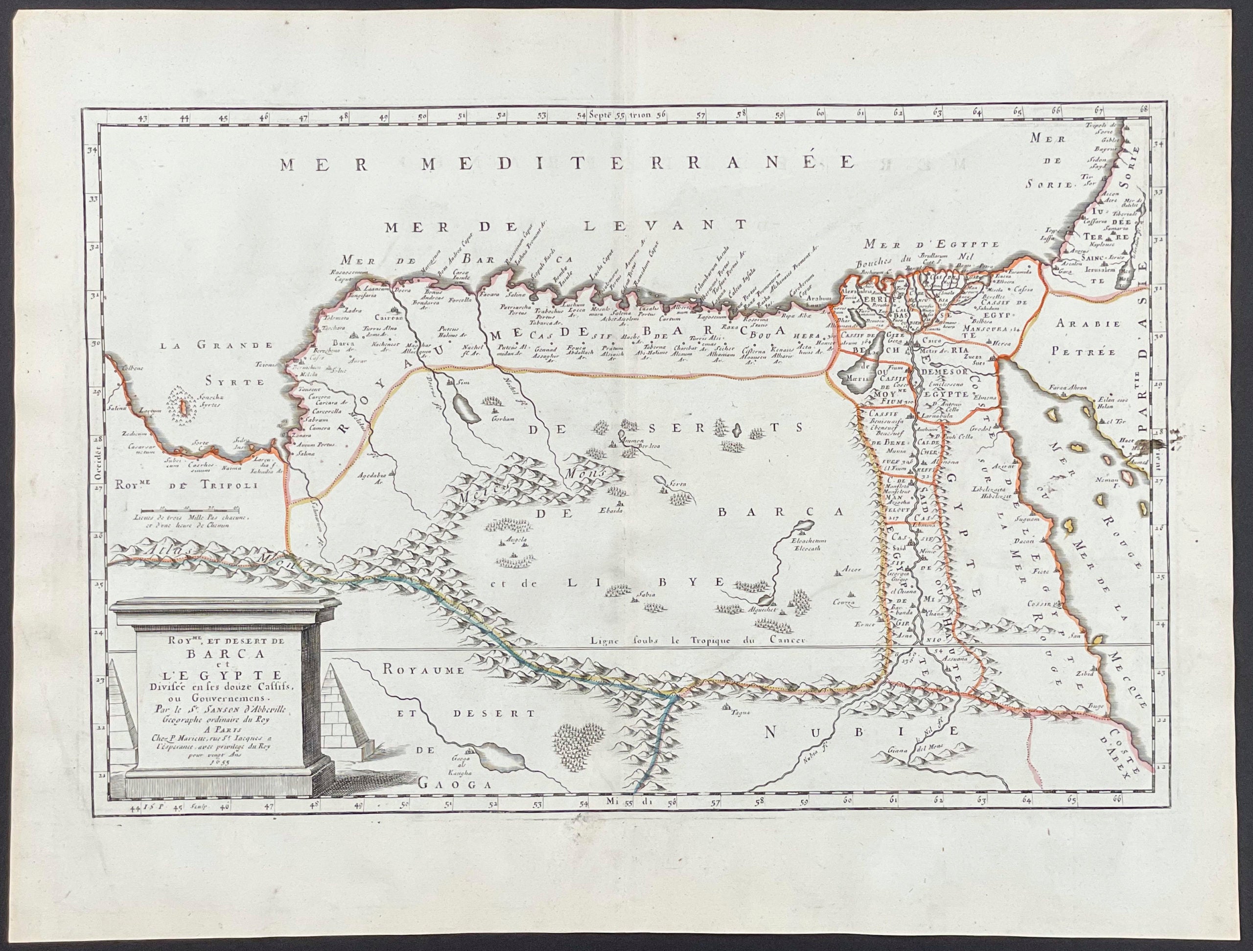 Map of Part of Africa: Egypt