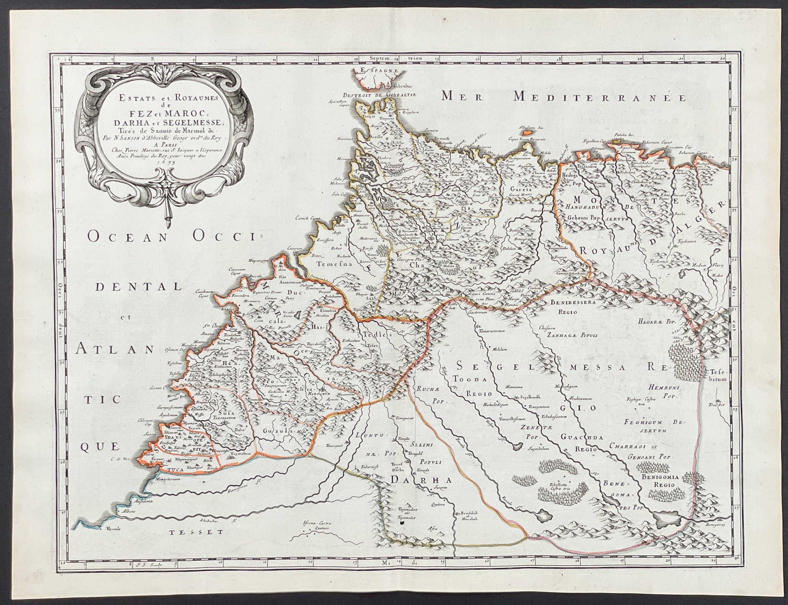 Map of Part of Africa: Morocco