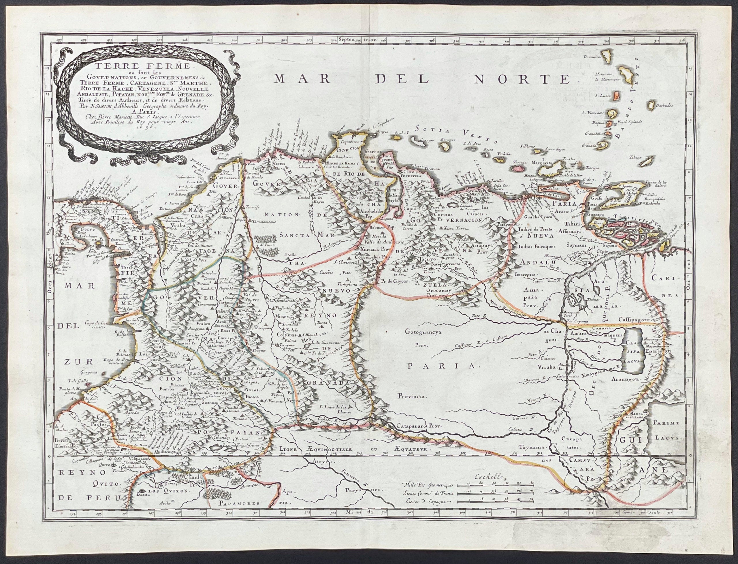 Map of Northern South America