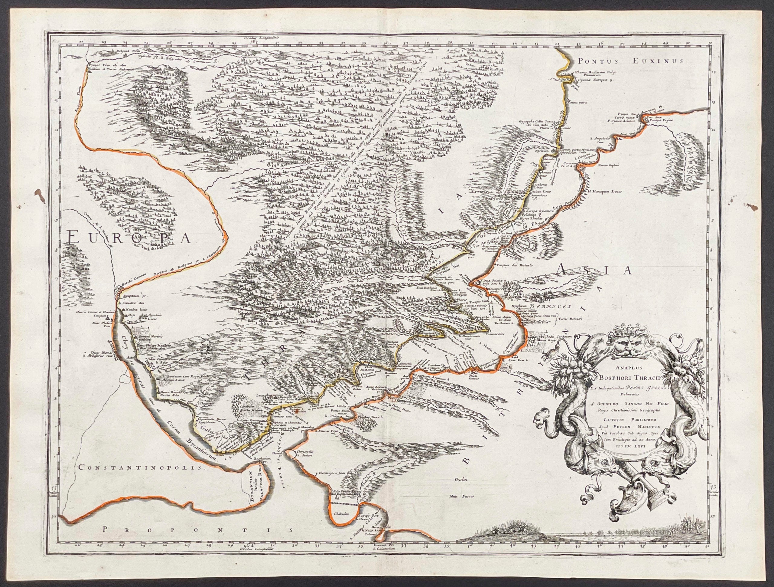 Map of the Strait of Bosphorus