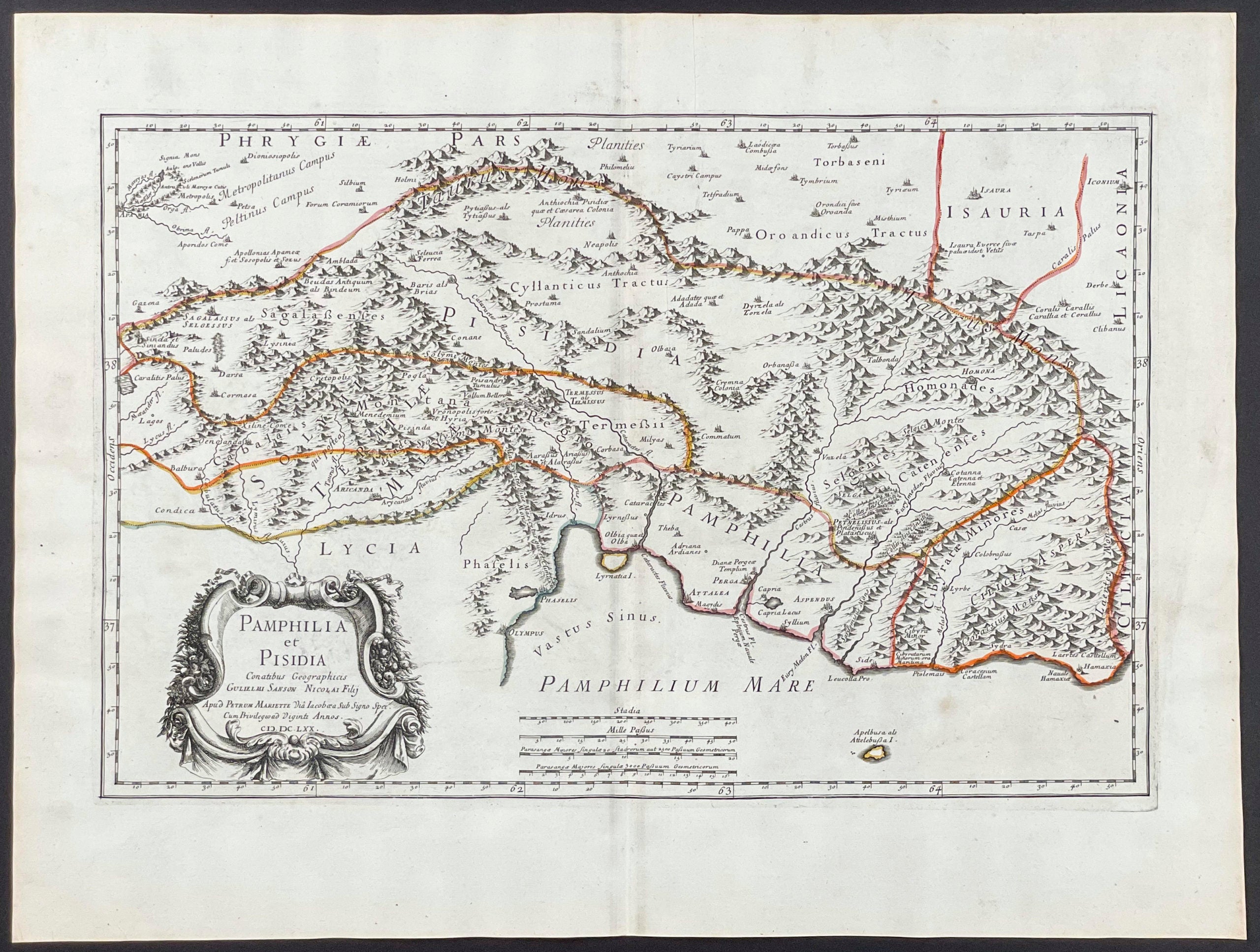 Map of Catawiki, Turkey, Antalya, Pamphylia, Pisidia