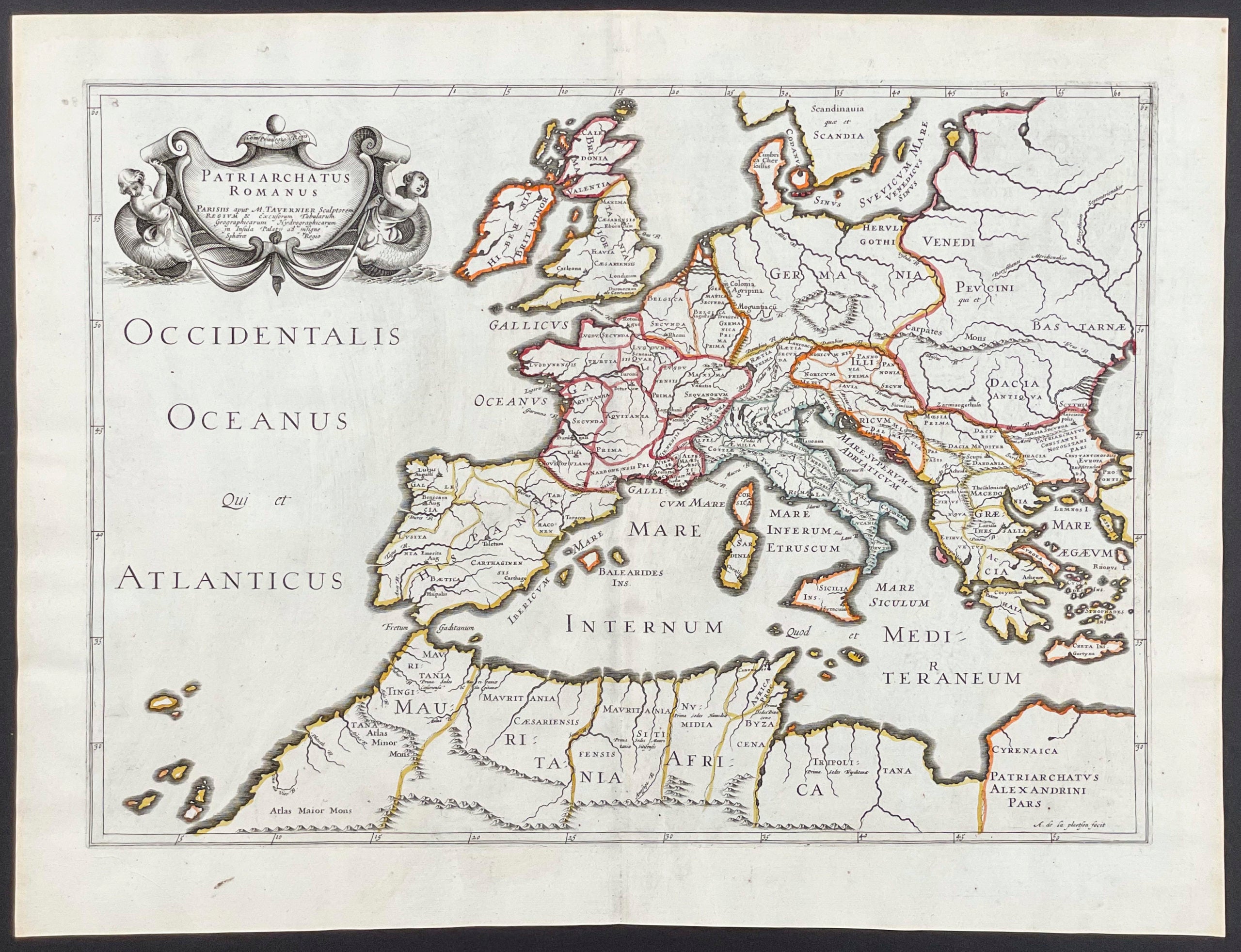 Map of Roman controlled Europe and the Mediterranean