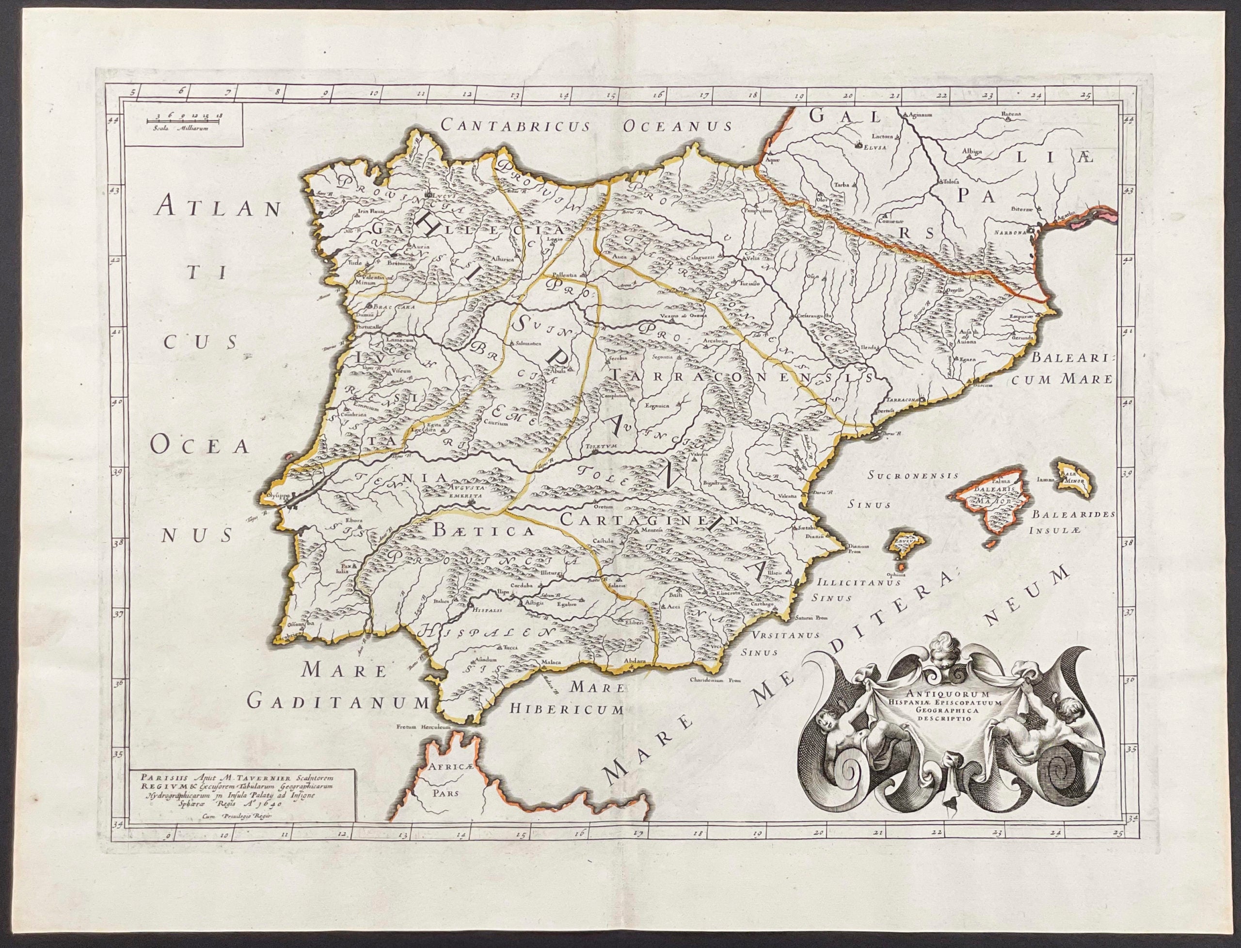 Map of the Iberian Peninsula during the Roman Empire