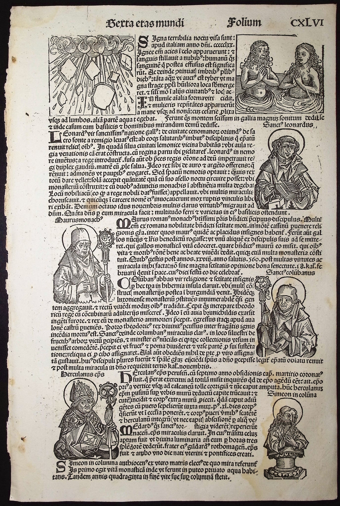 Rains of Fire and Blood in Italy, Religions & Historic People ( St. Leonard and St. Columbanus)