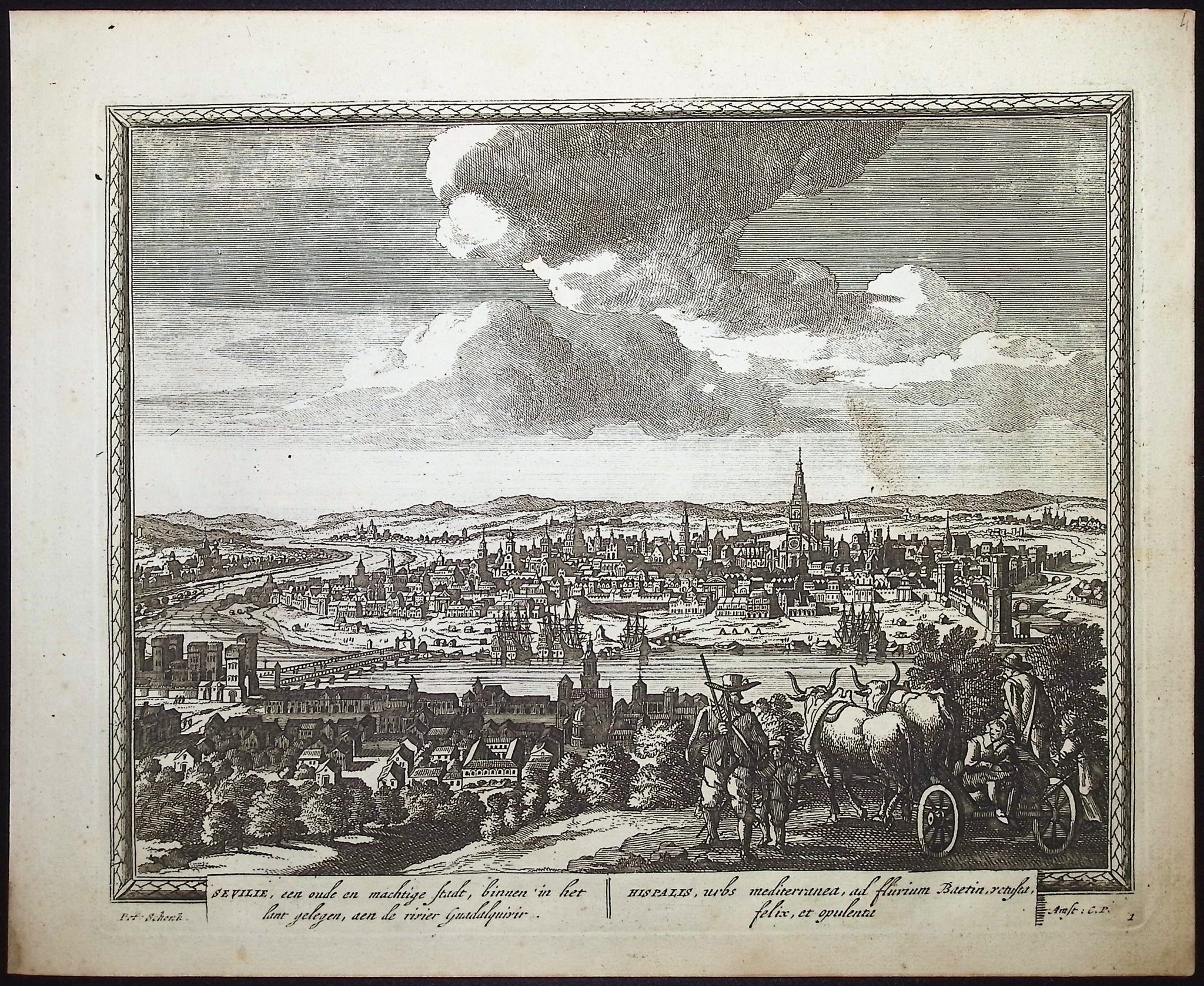 View of Seville, Spain and Portugal, Europe (Sivilie)