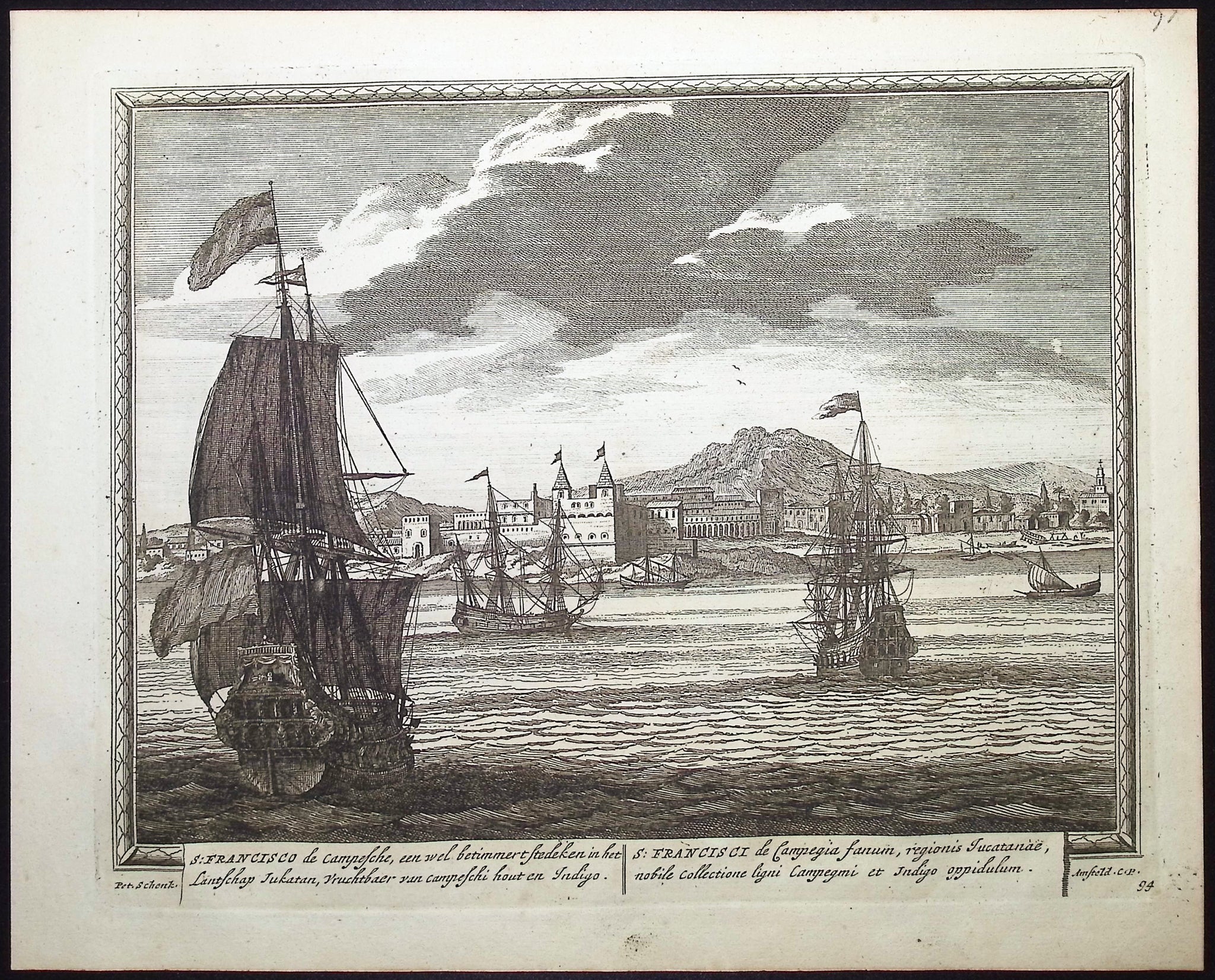 View of San Francisco de Campeche, Mexico (Francisc de Campesche)