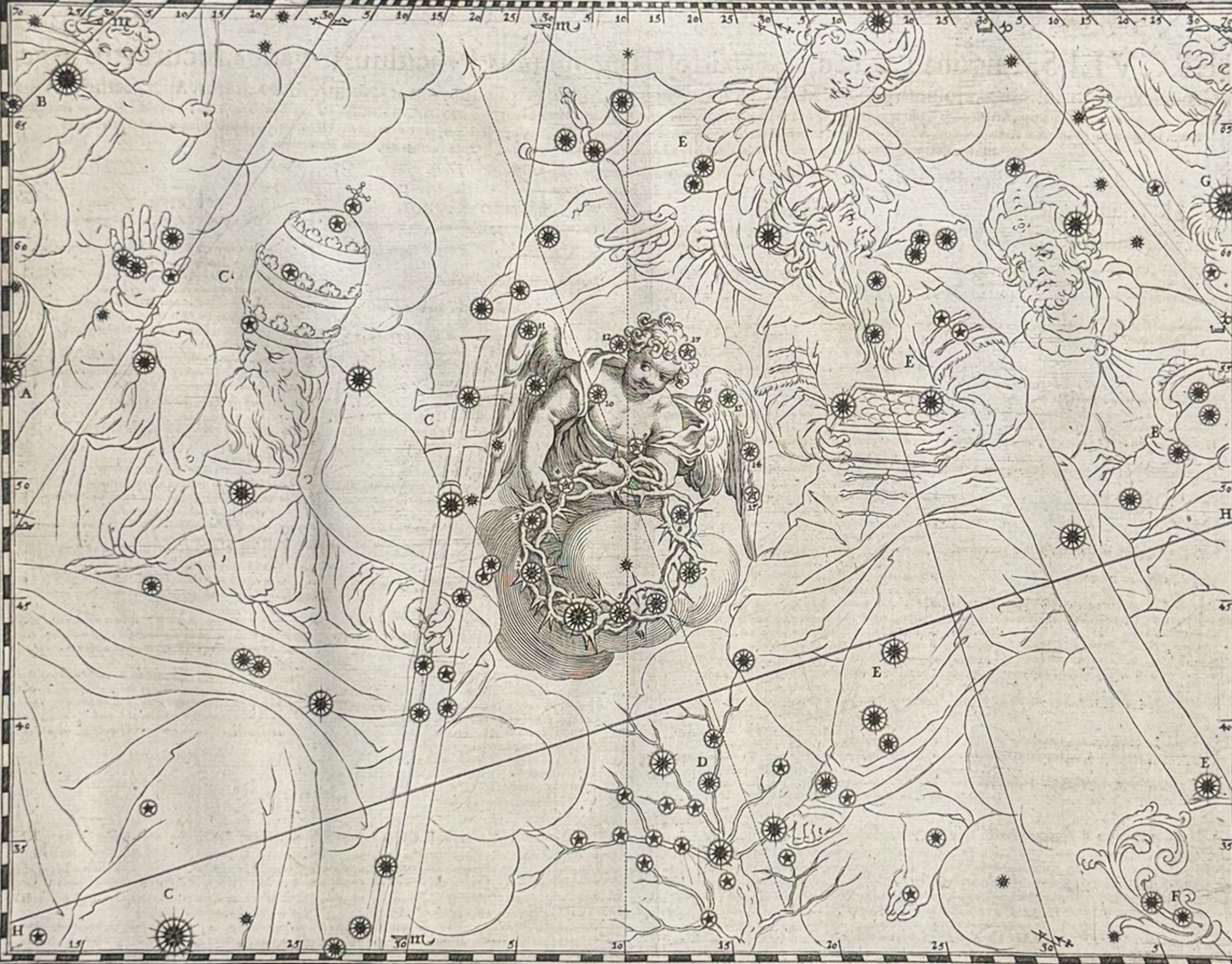 Christianized Constellation of Corona Borealis (The awful and thorny royal Crown of Christ the King of kings)