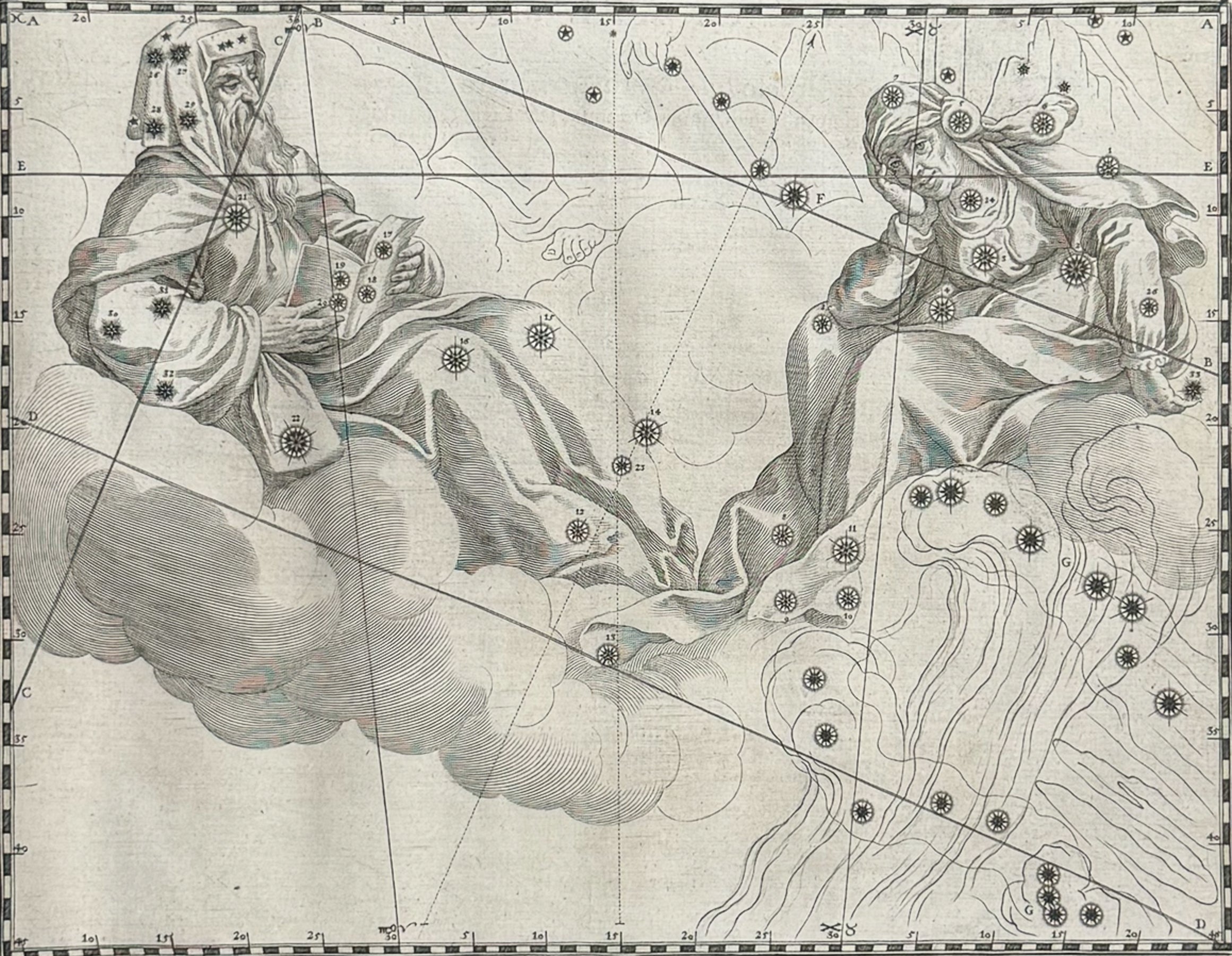 Christianized Constellation of Cetus (Saints Joachim and Anne, Parents of the Mother of God)
