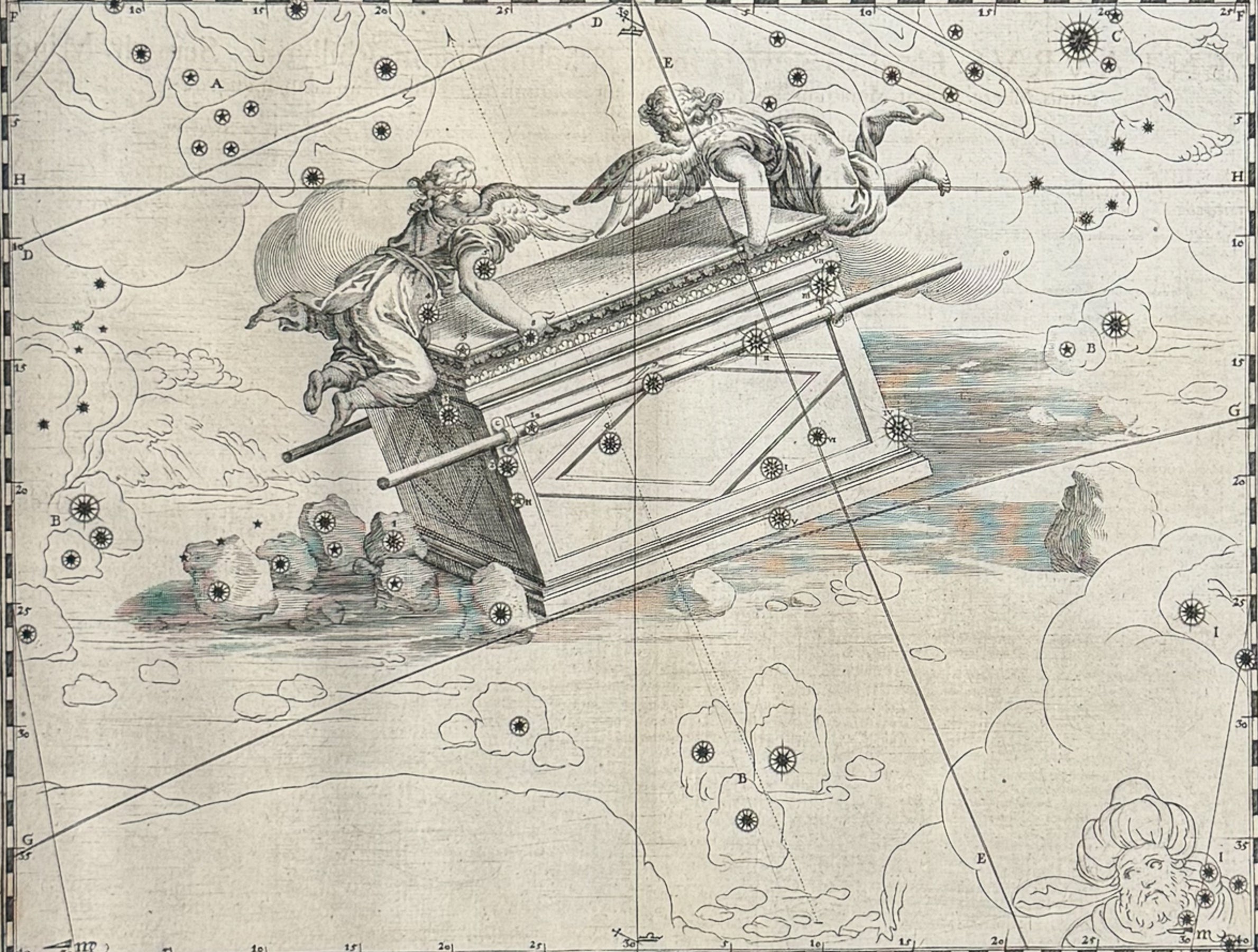 Christianized Constellation of Crater, Corvus (Holy Ark of the Covenant)