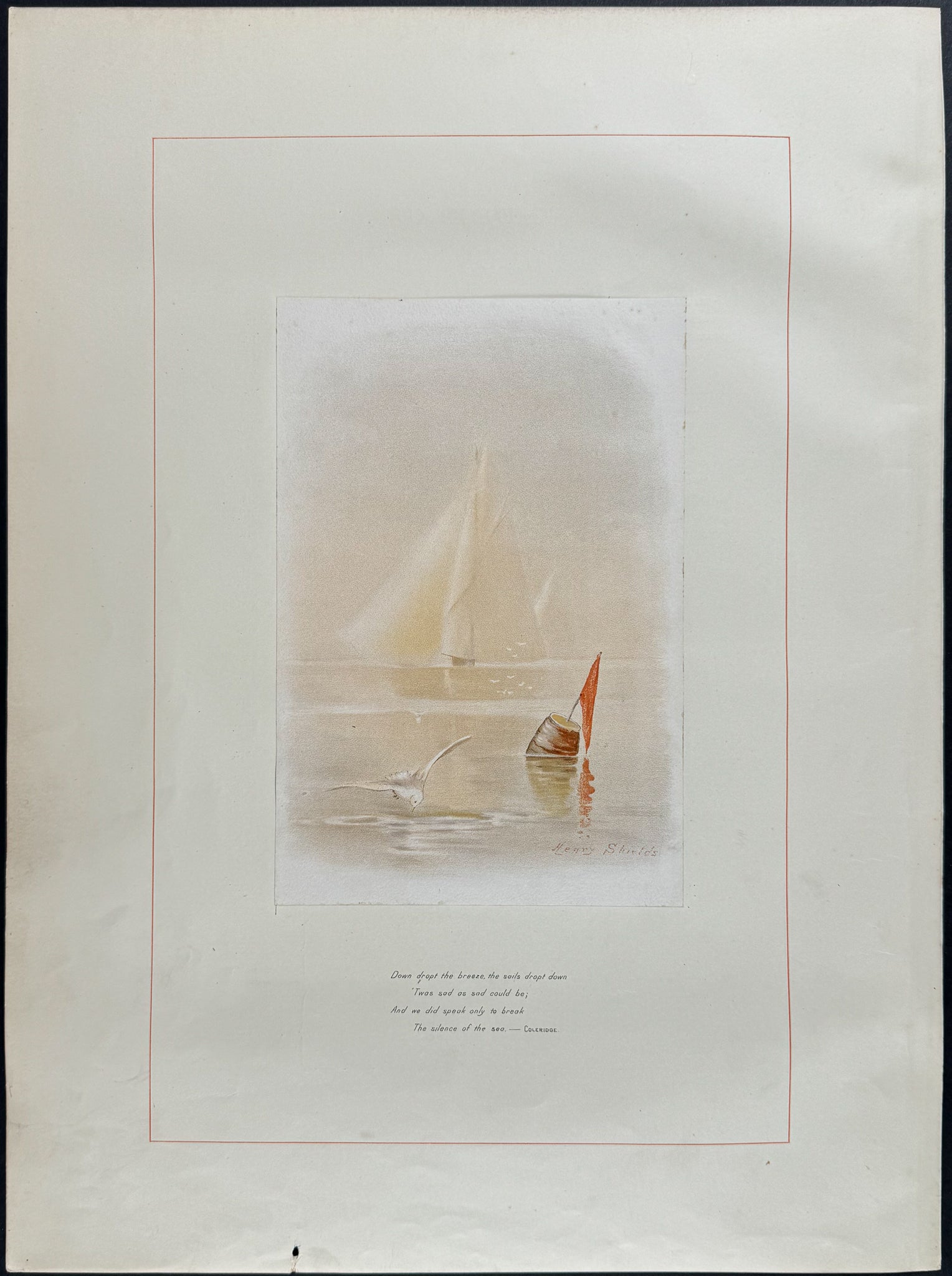 Frontispiece with Yacht