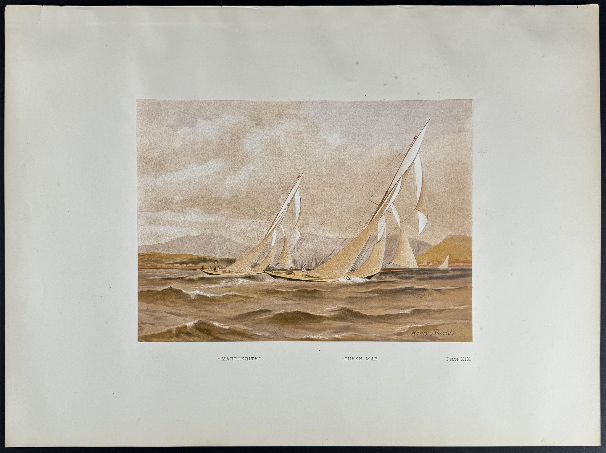 Yachts called "Marguerite, Queen Mab"