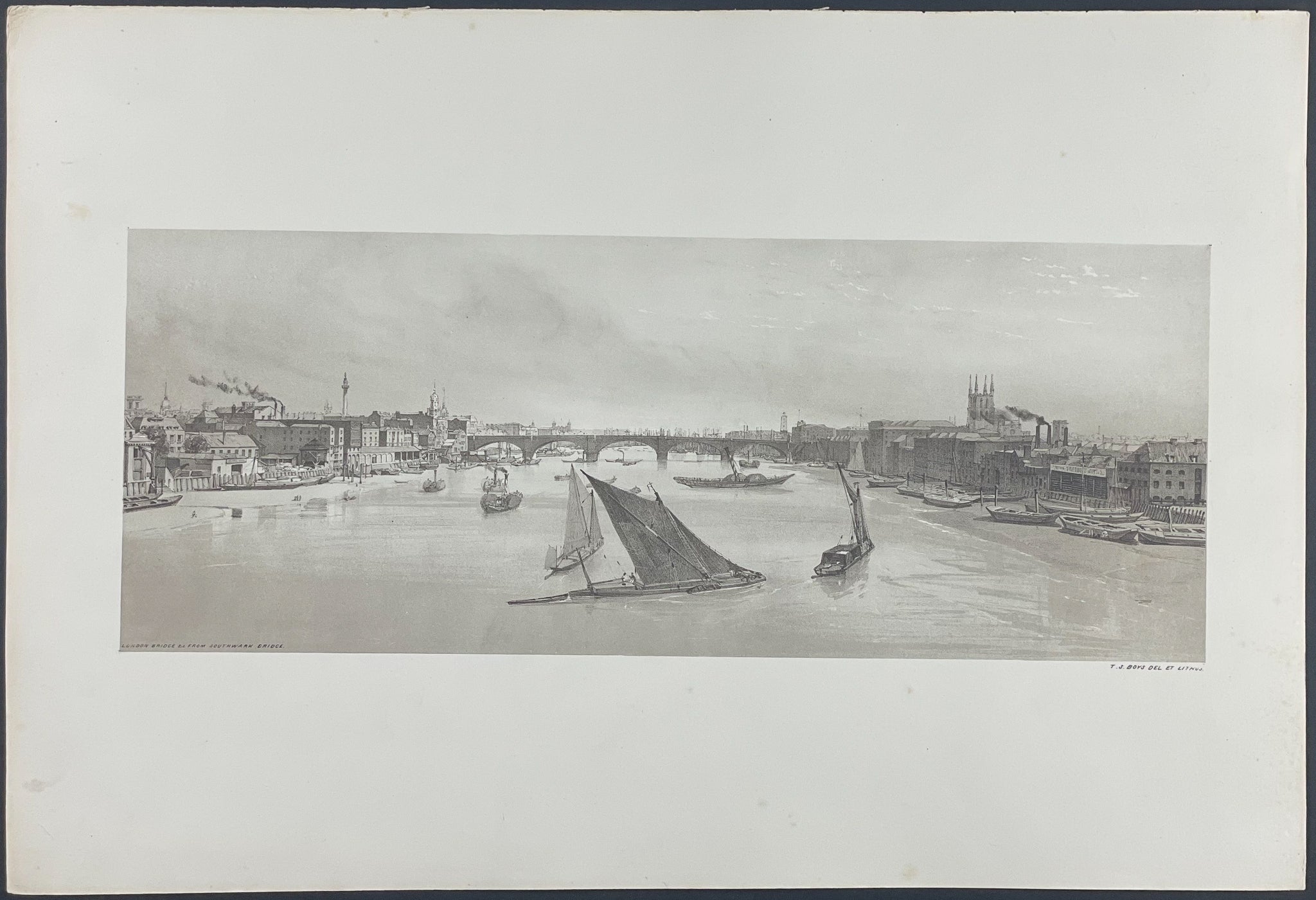 London Bridge, &c. from Southwark Bridge