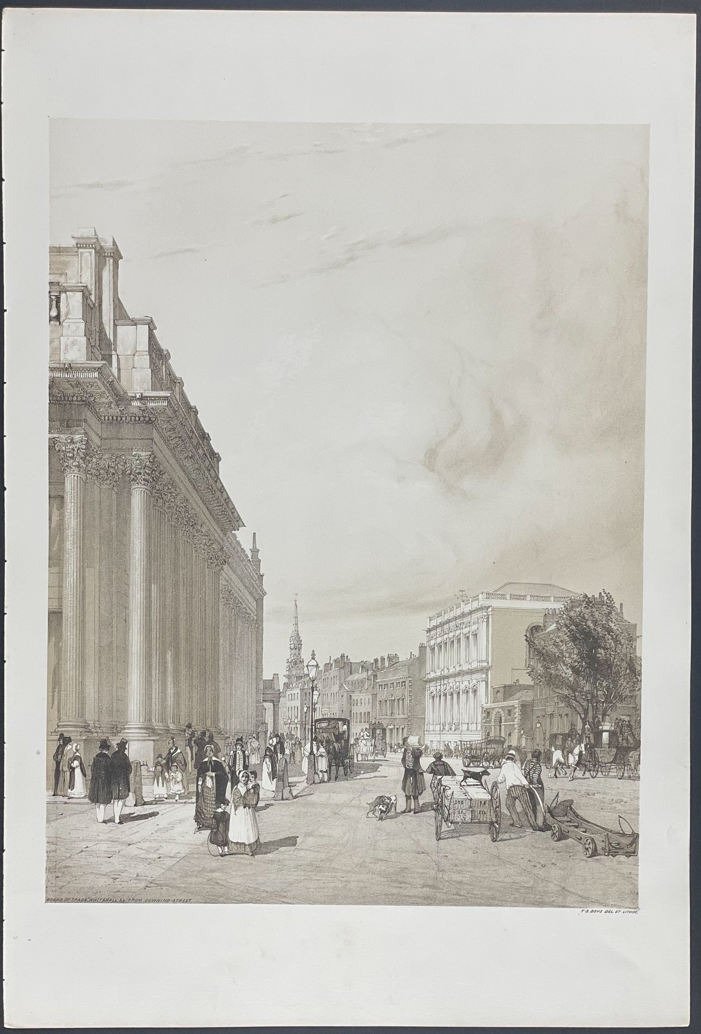 Board of Trade, Whitehall, &c., from Downing Street