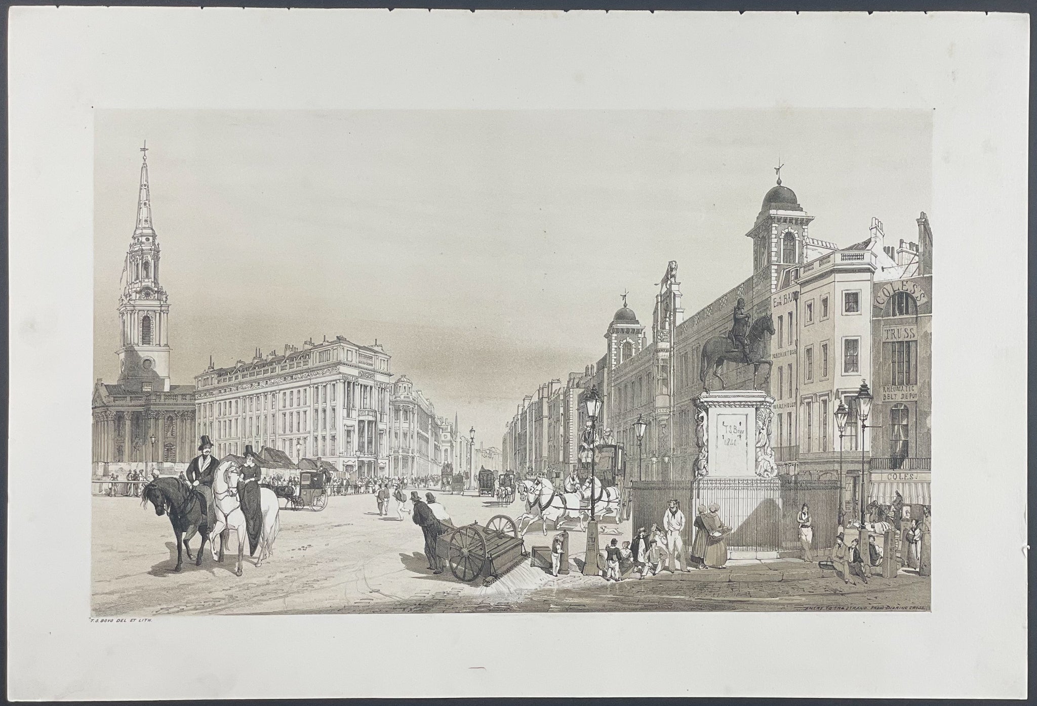 Entrance to the Strand, from Charing Cross
