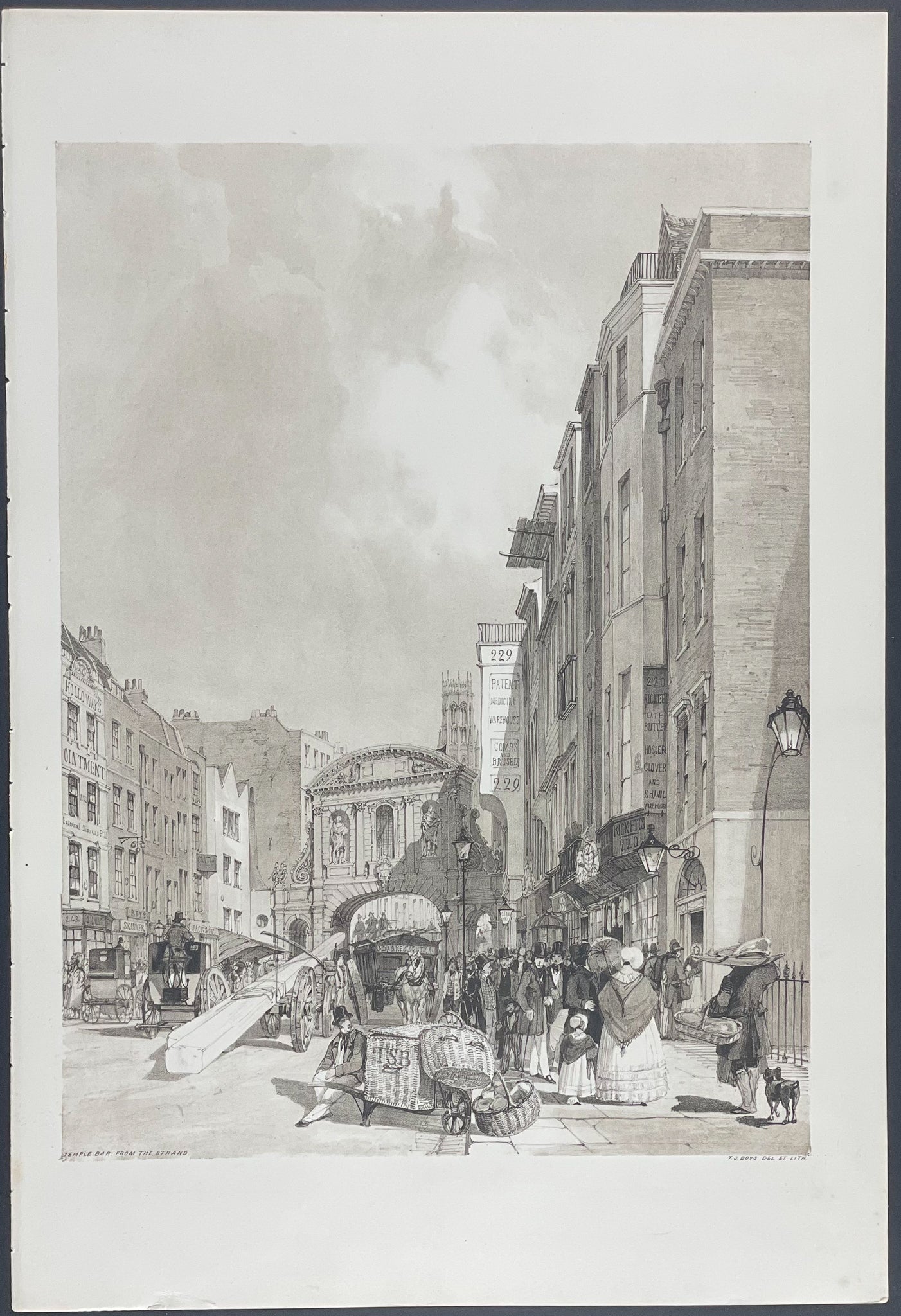 Temple Bar, from the Strand
