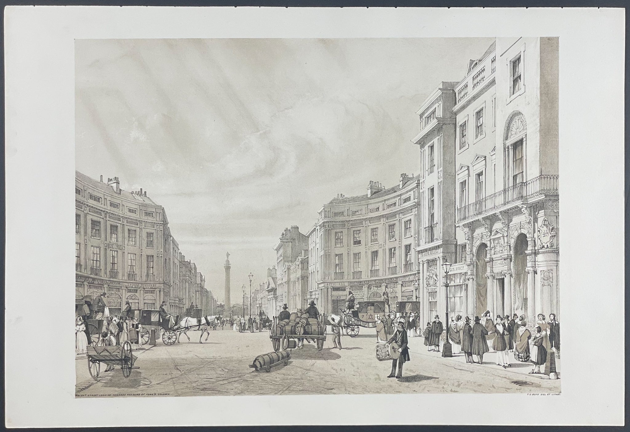 Regent Street, looking towards the Duke of York's Column