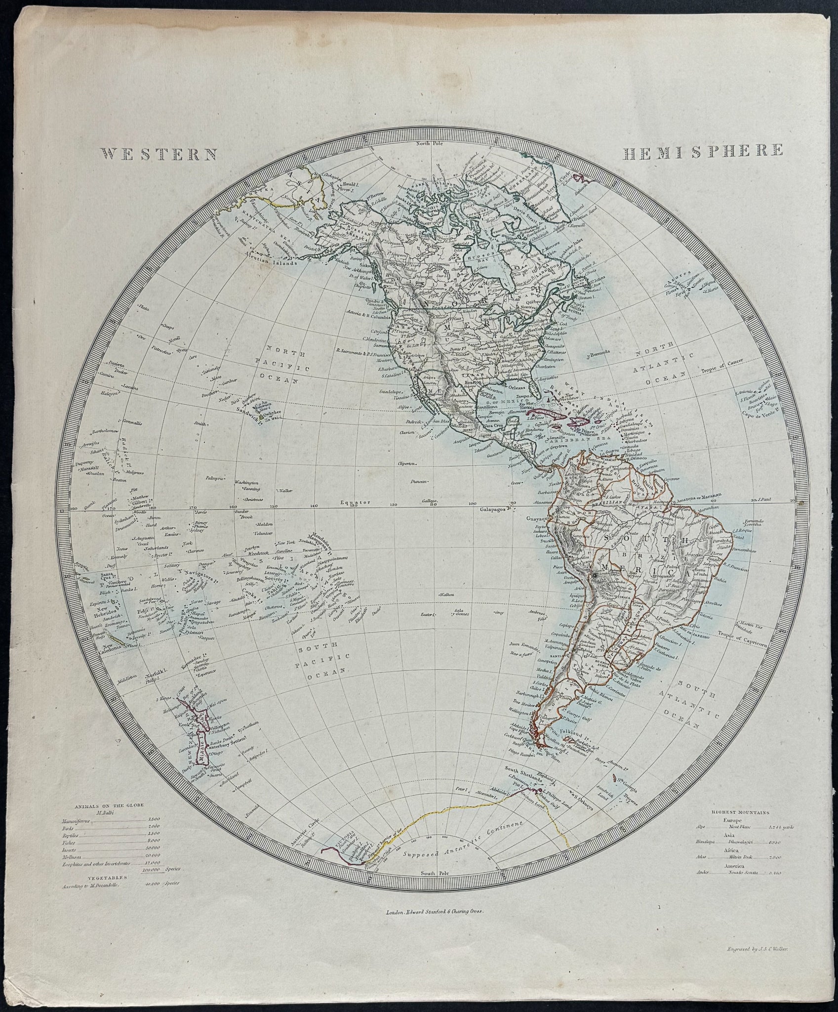 Map of the Western Hemisphere