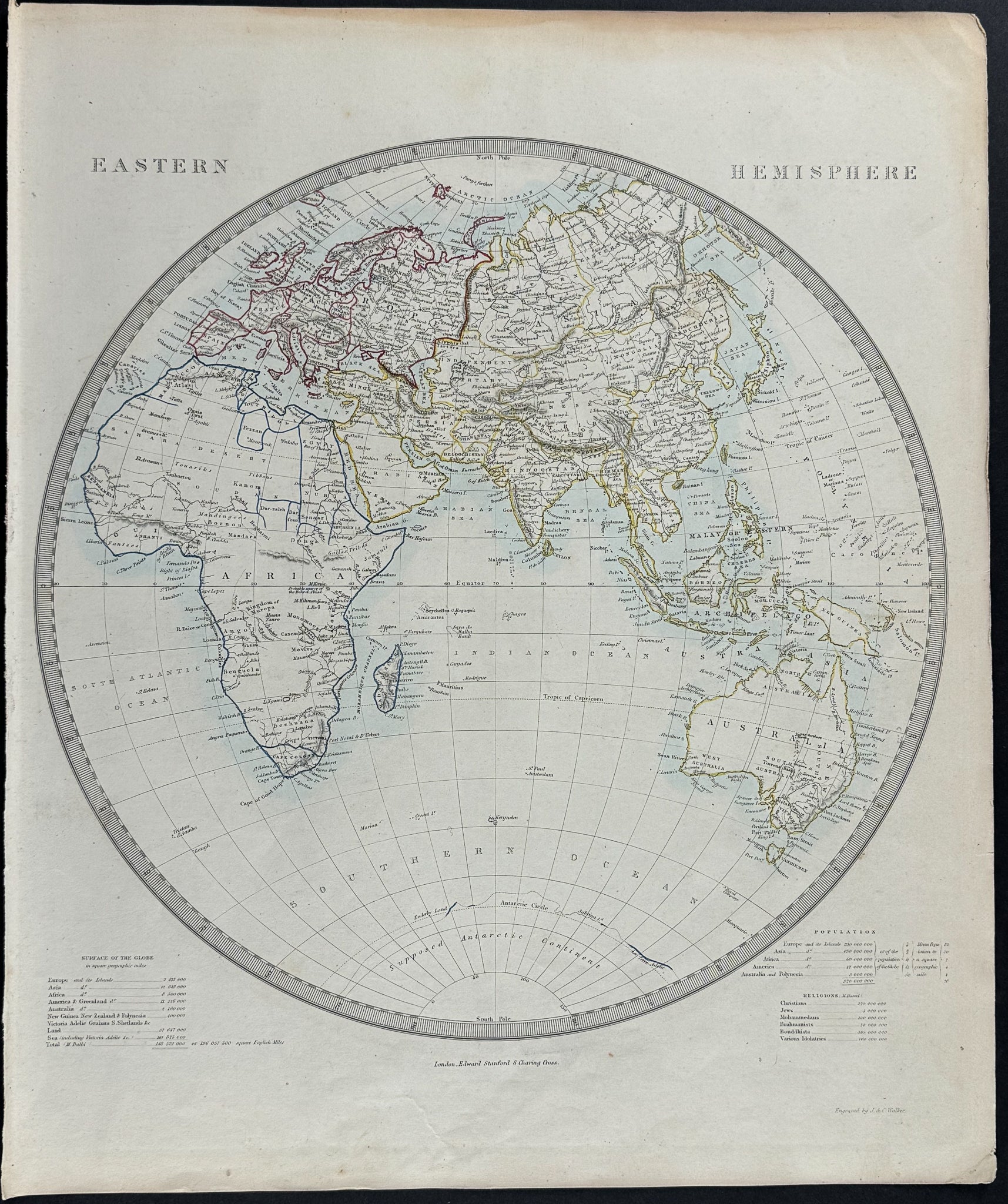 Map of the Eastern Hemisphere