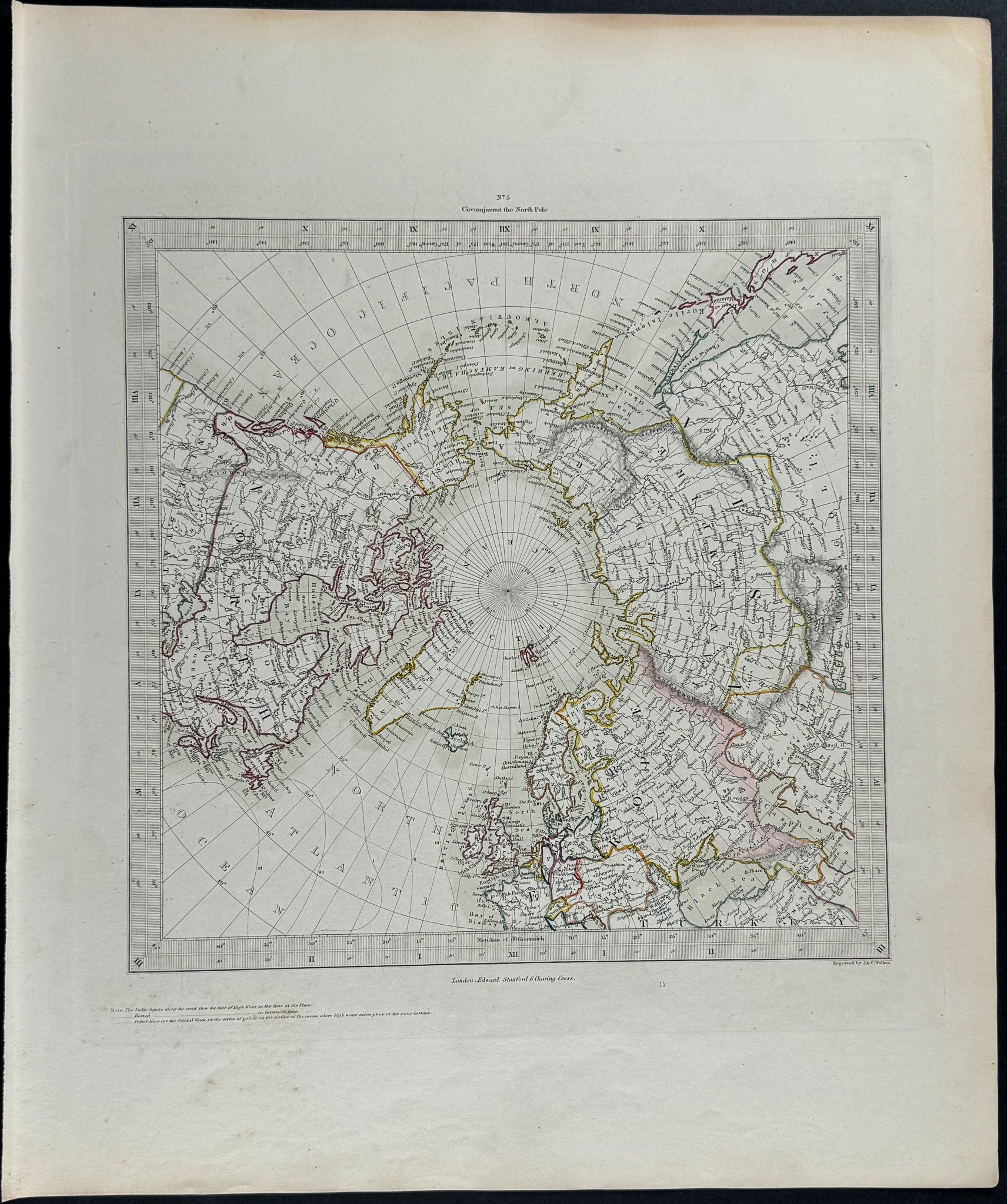 Map of the North Pole