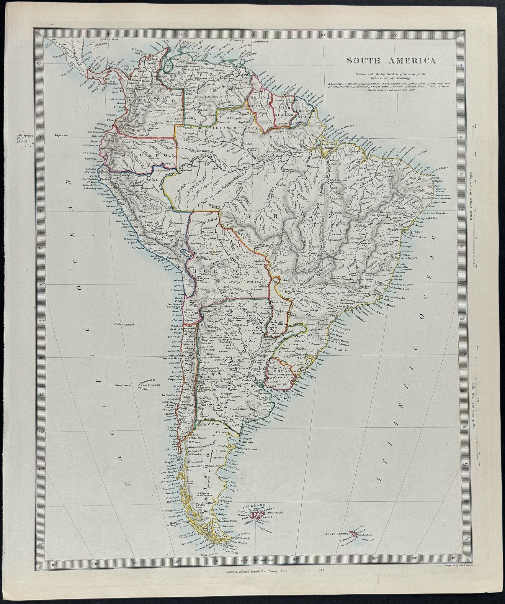 Map of South America