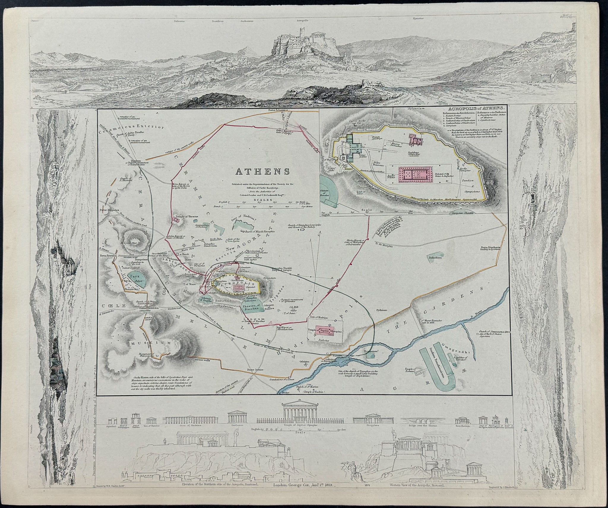Map of Athens, Greece