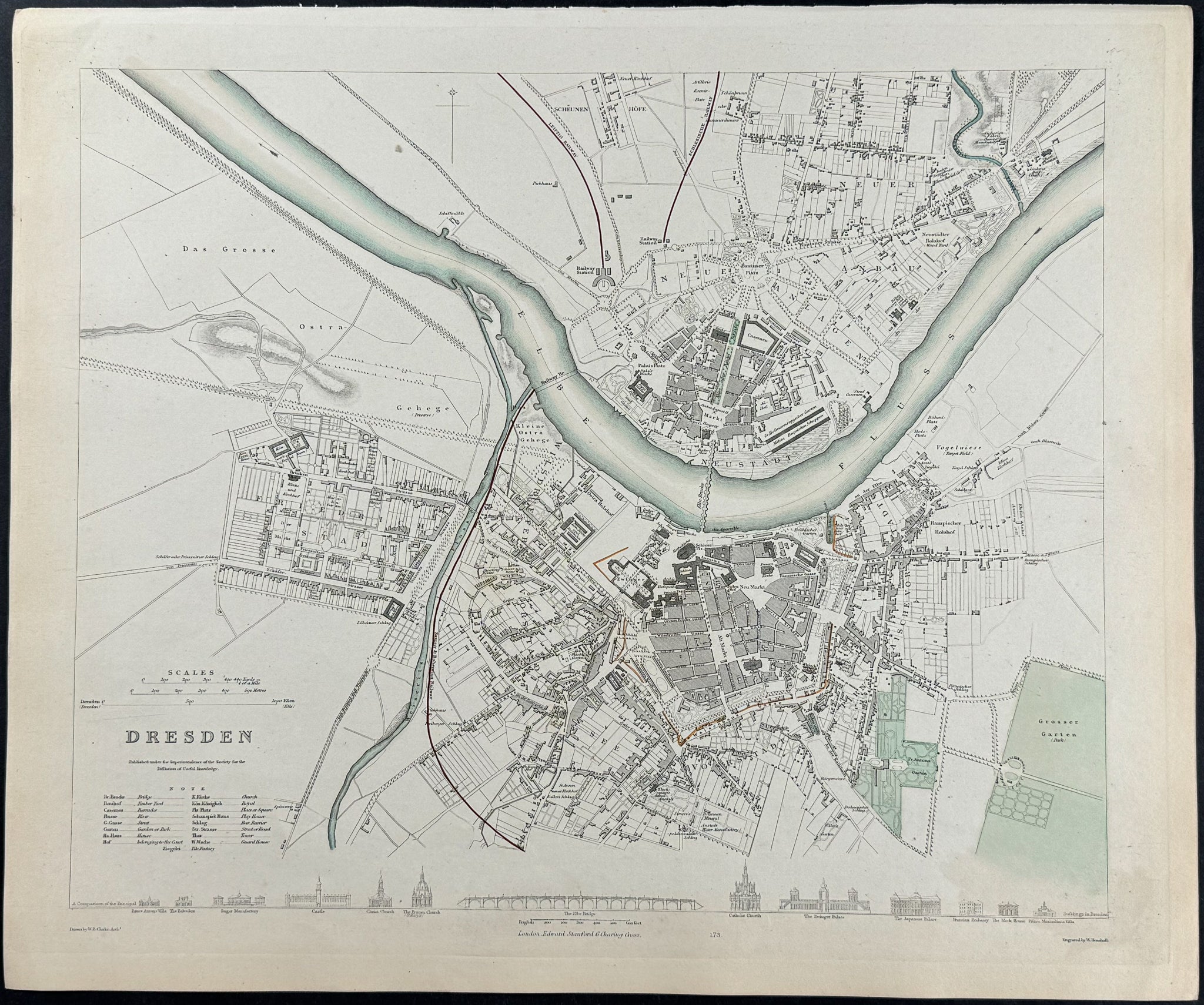 Map of Dresden, Germany
