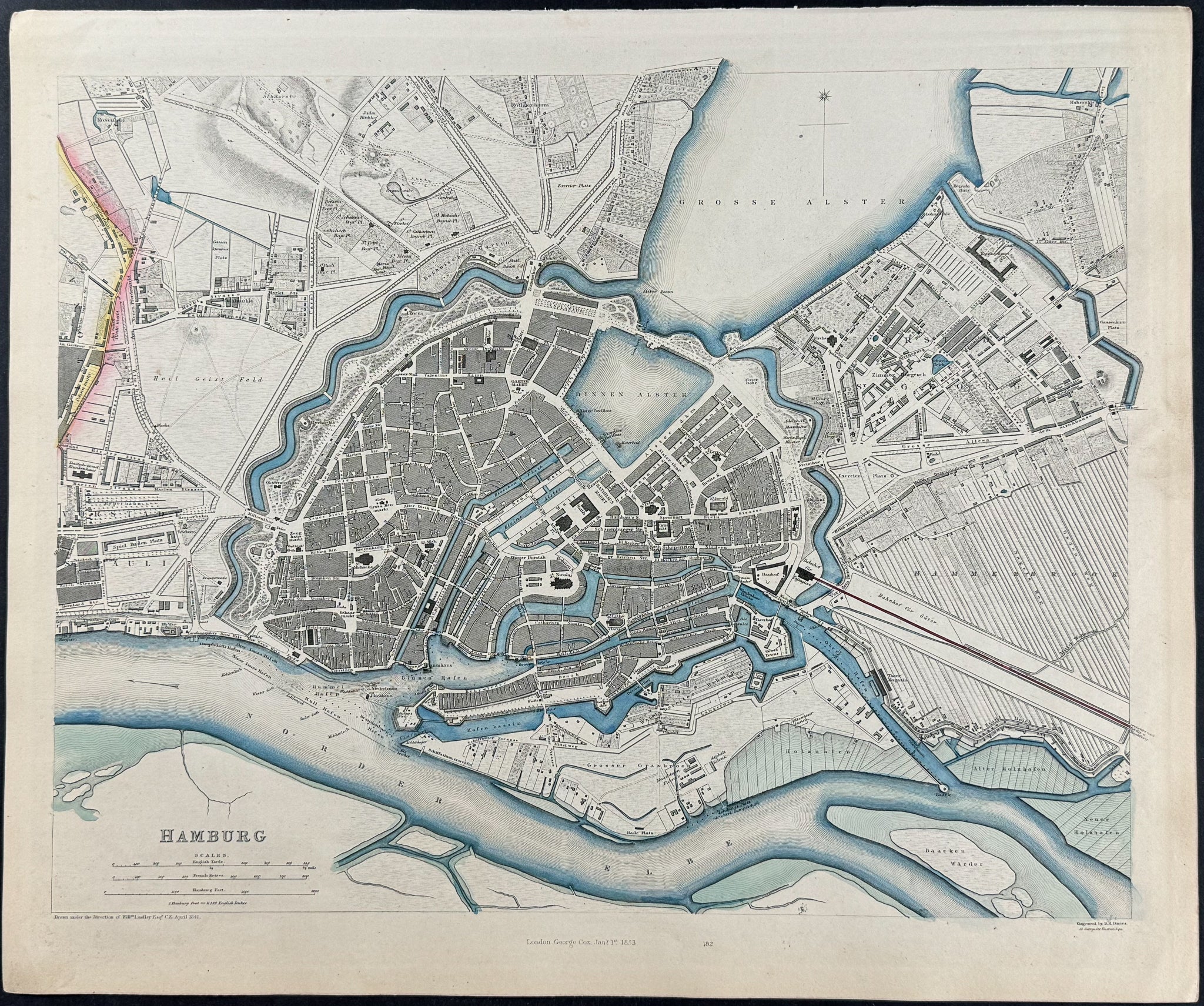 Map of Hamburg, Germany