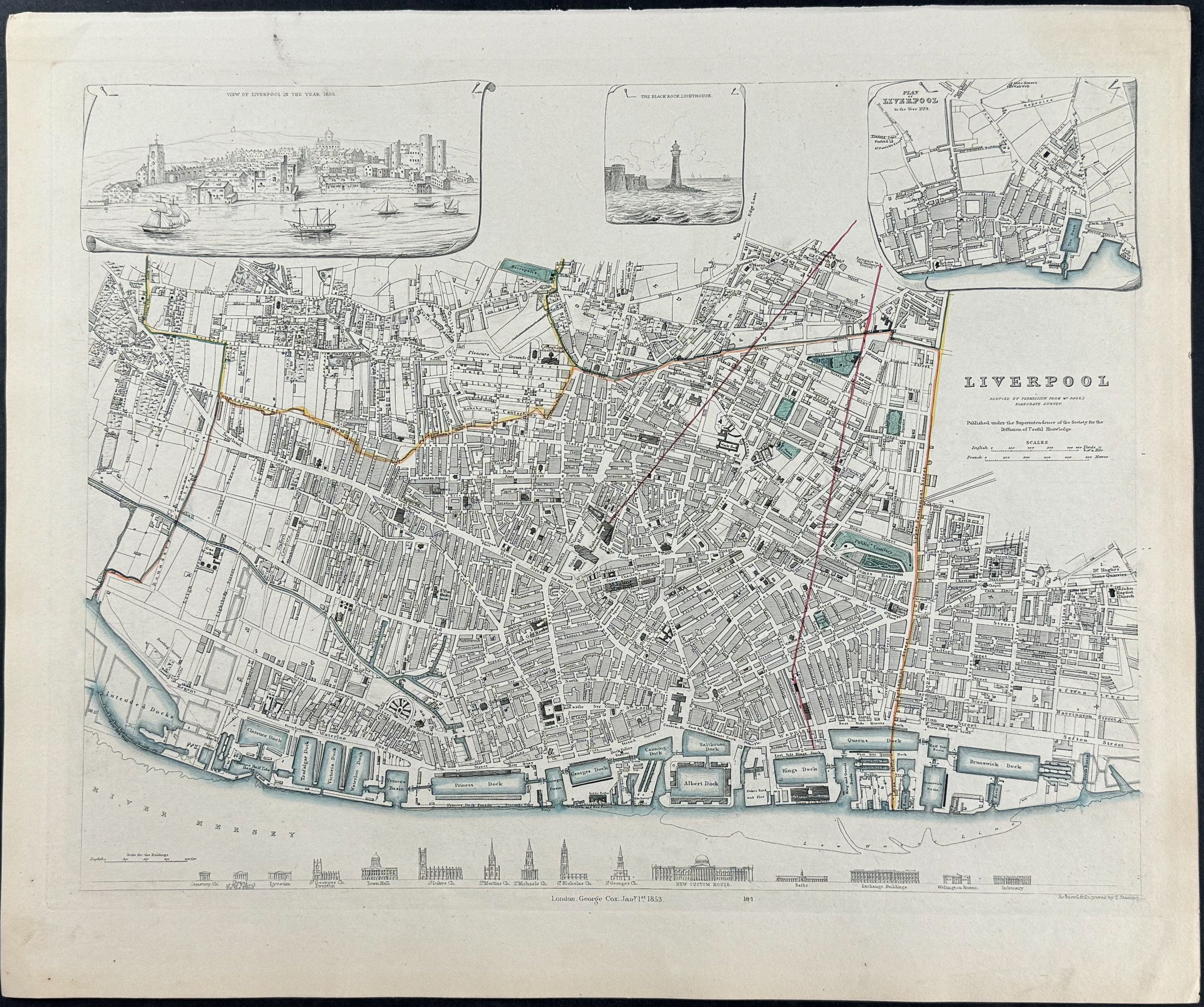 Map of Liverpool, England
