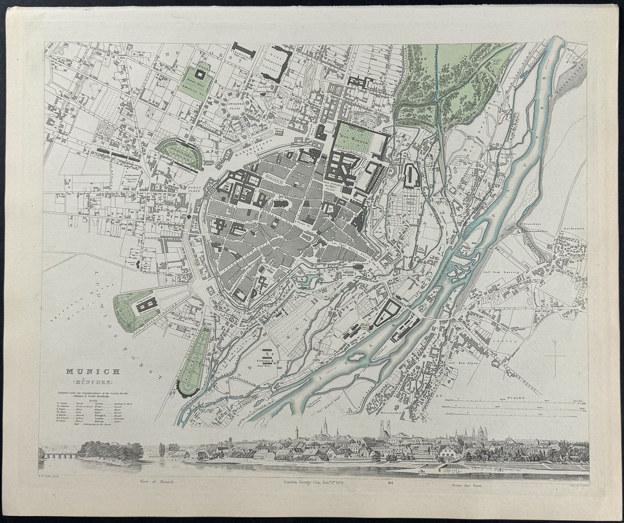 Map of Munich, Germany