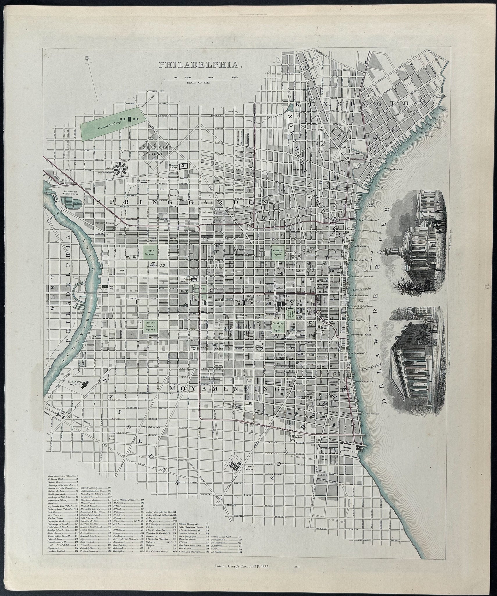 Map of Philadelphia, Pennsylvania