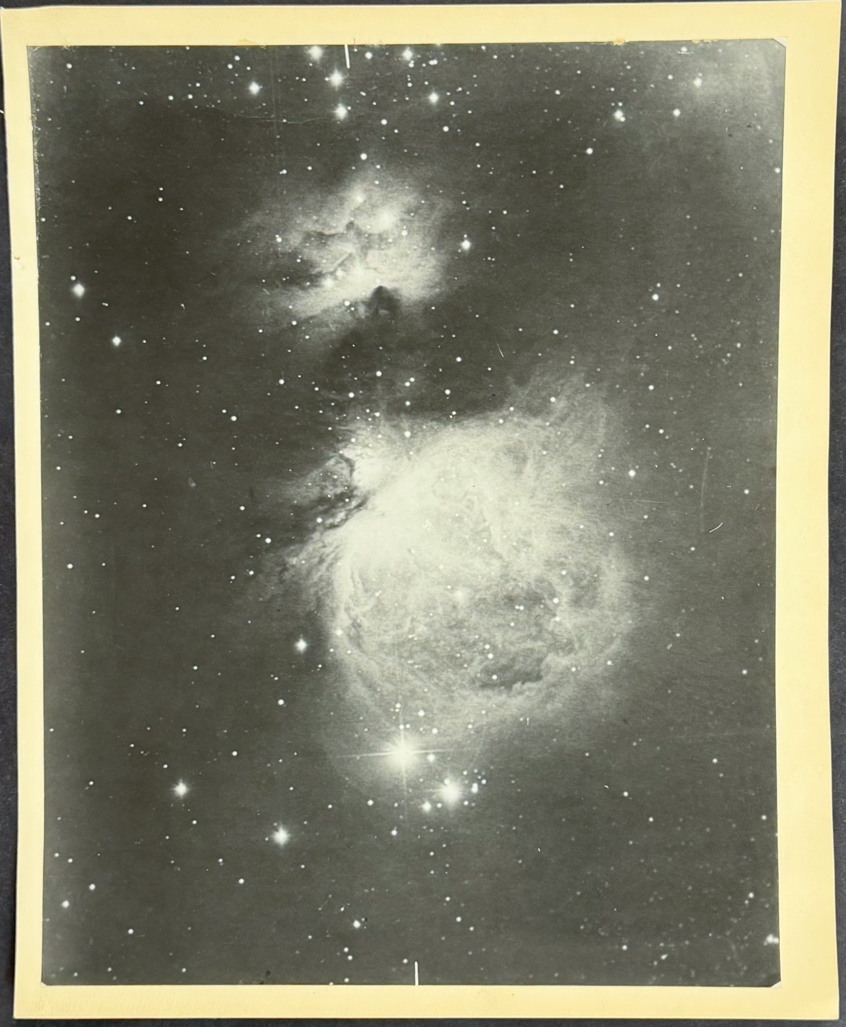 Gasous Dust Nebulae Photograph [Diffuse nebulae in the constellation Orion. NGC 1977 (north) and NGC 1982 (south)]