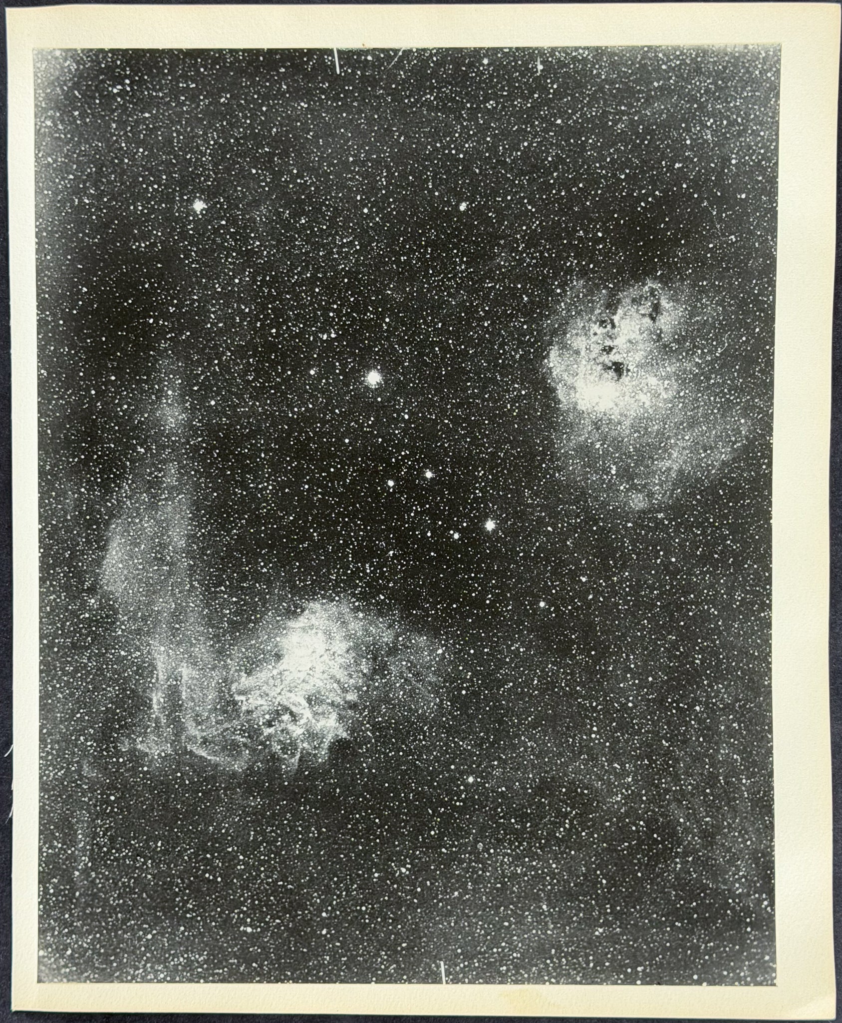 Gasous Dust Nebulae Photograph [Gas nebulae IC 405 and IC 410 in the constellation Augur]