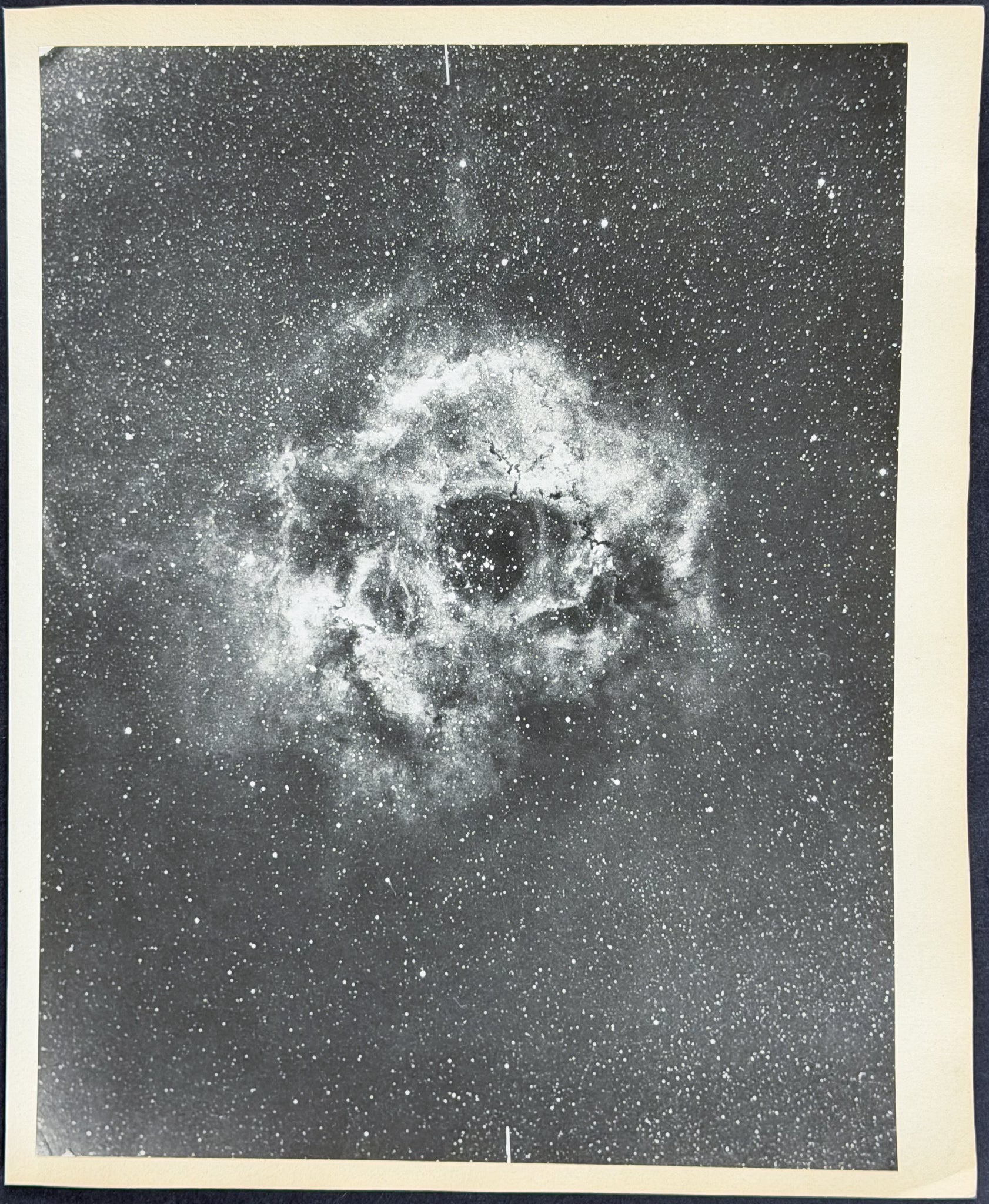 Gasous Dust Nebulae Photograph [Gas and dust nebula in the constellation Unicorn NGC 2237-8-9]
