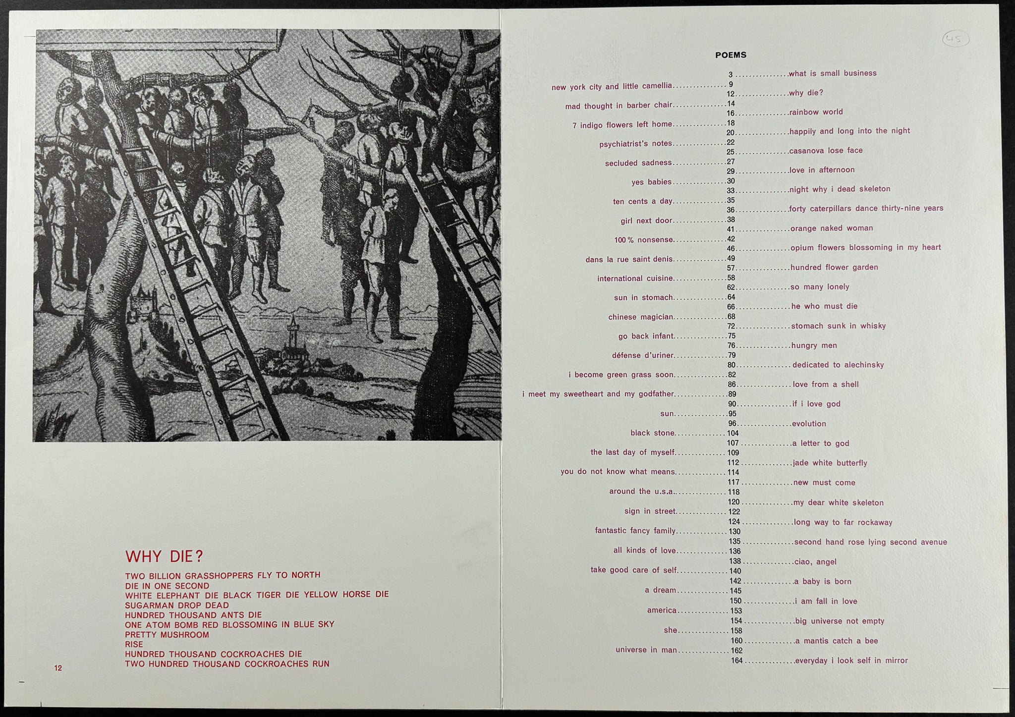 Index of Poetry [Poem: Why Die?]